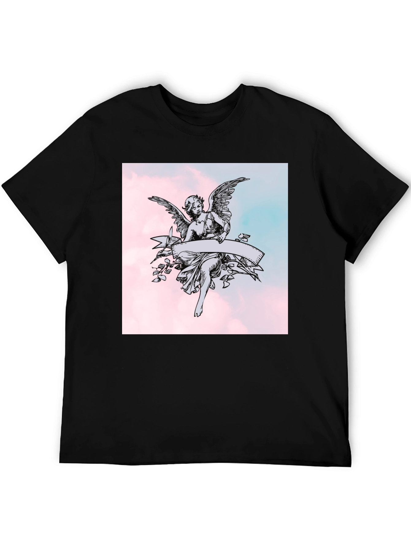Angel Graphic Black T-Shirt