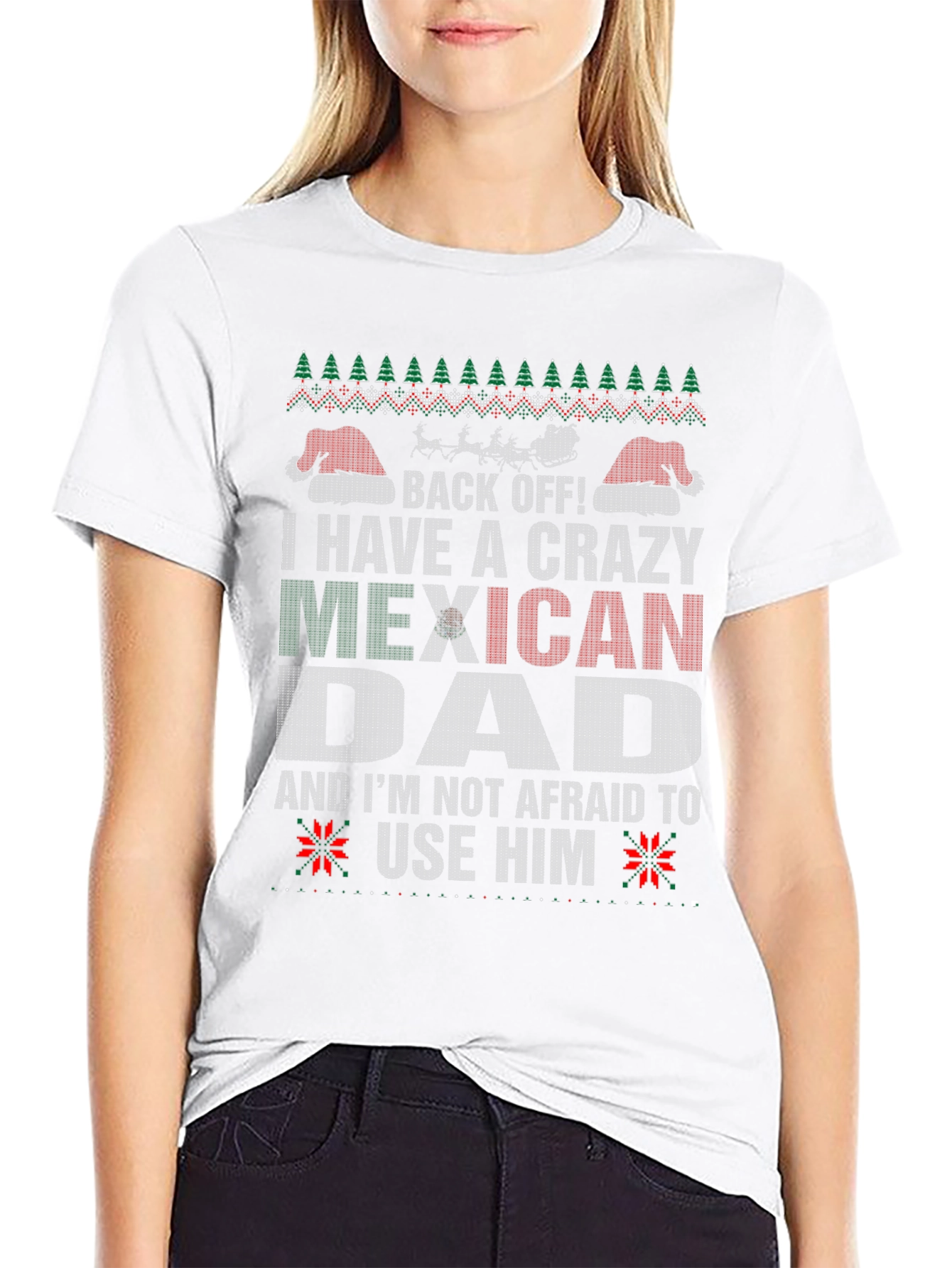 Crazy Mexican Dad Christmas T-Shirt