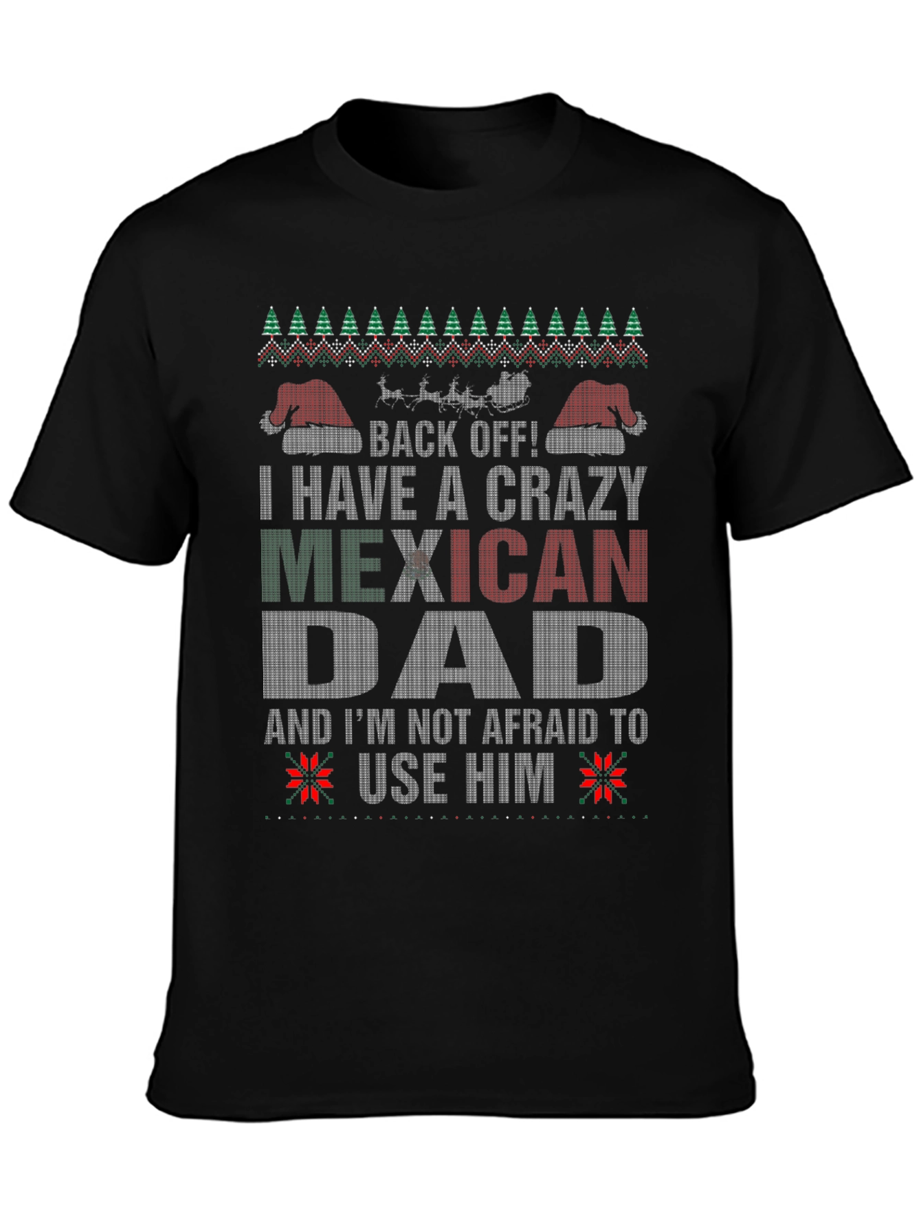 Crazy Mexican Dad Christmas T-Shirt
