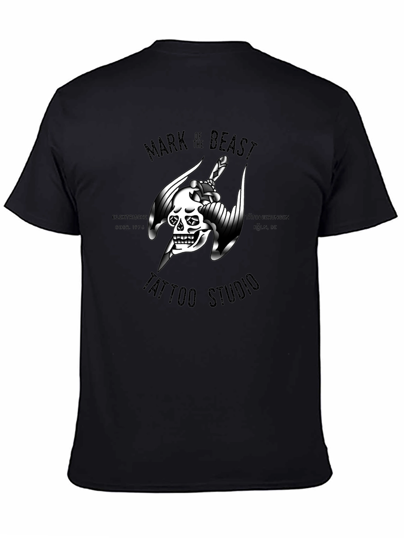 Mark of the Beast Tattoo Studio Black T-Shirt