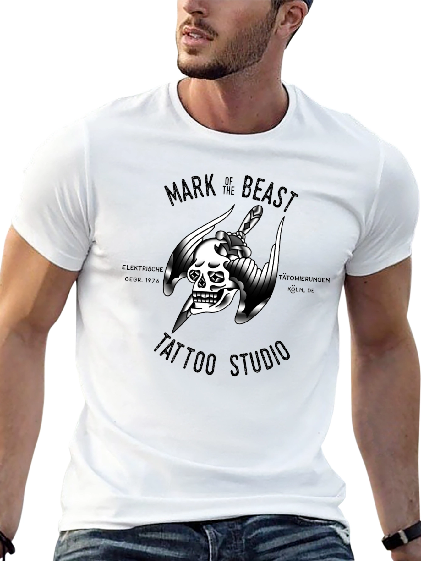 Mark of the Beast Tattoo Studio Black T-Shirt