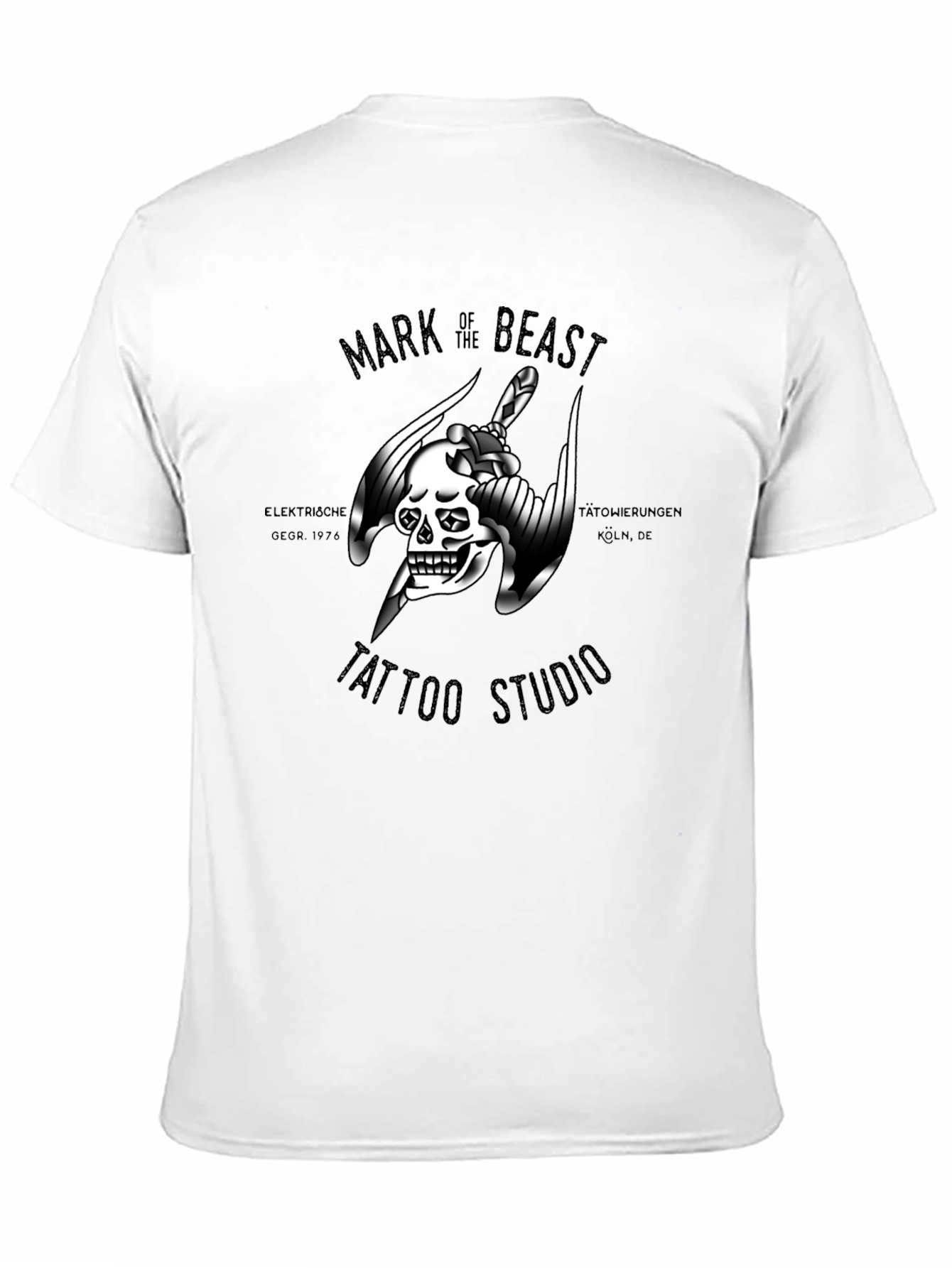 Mark of the Beast Tattoo Studio Black T-Shirt