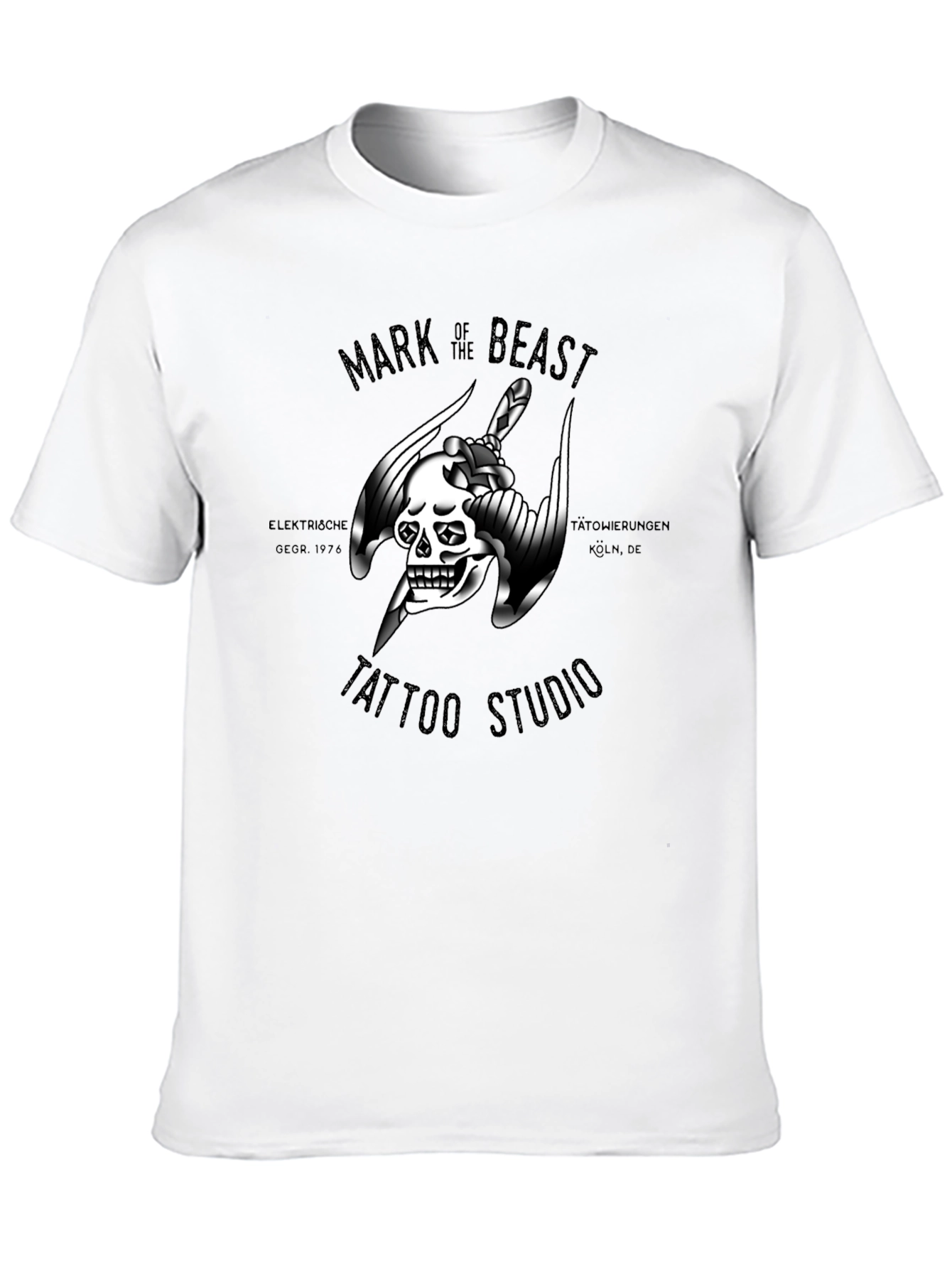 Mark of the Beast Tattoo Studio Black T-Shirt