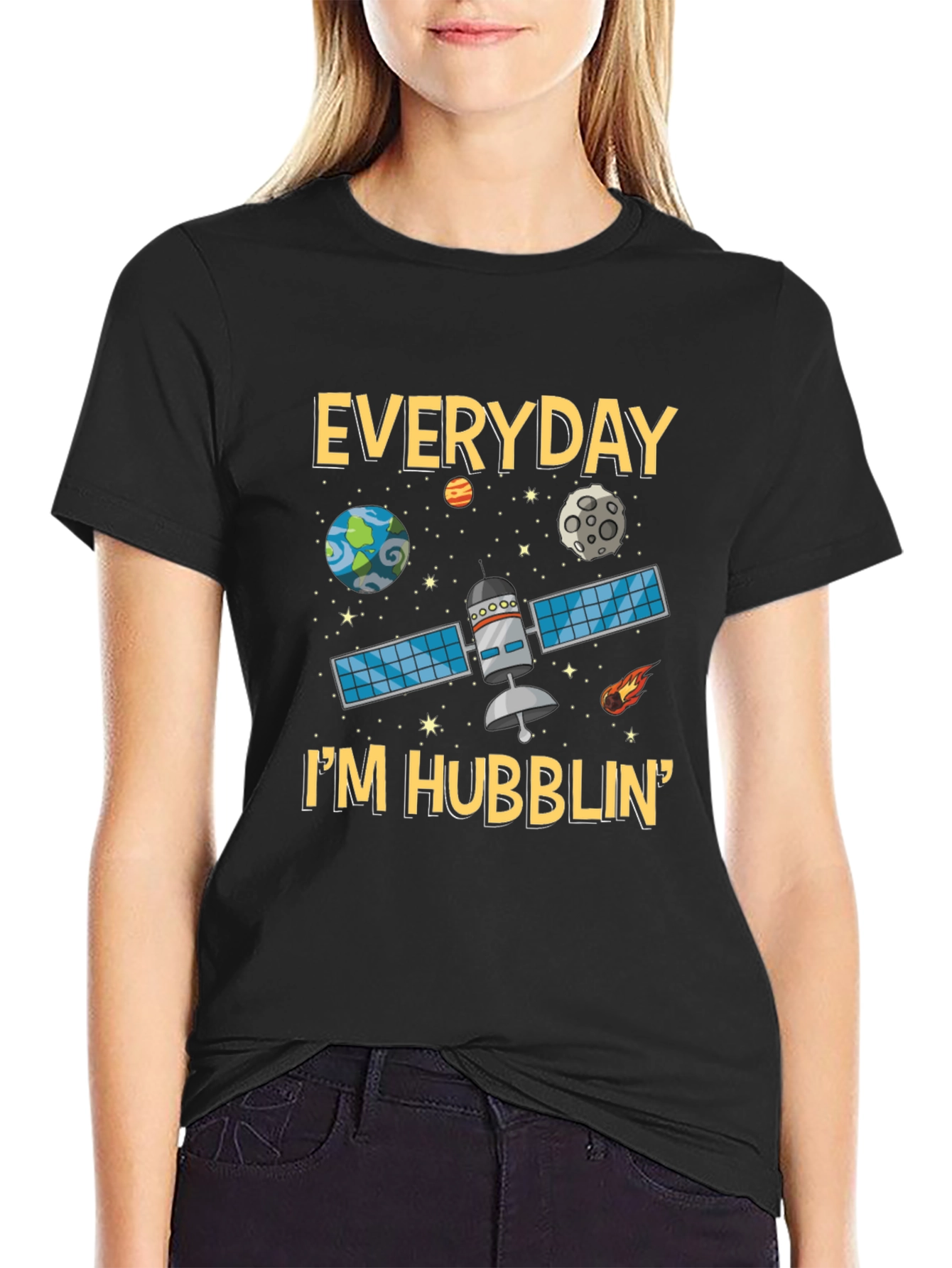 Everyday Im Hubblin Graphic T-Shirt