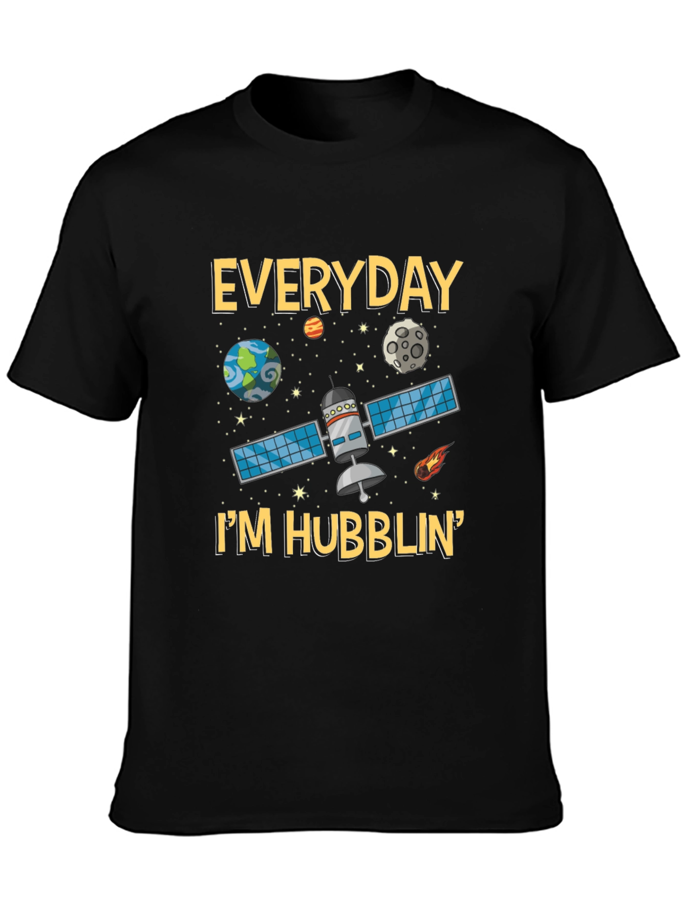 Everyday Im Hubblin Graphic T-Shirt