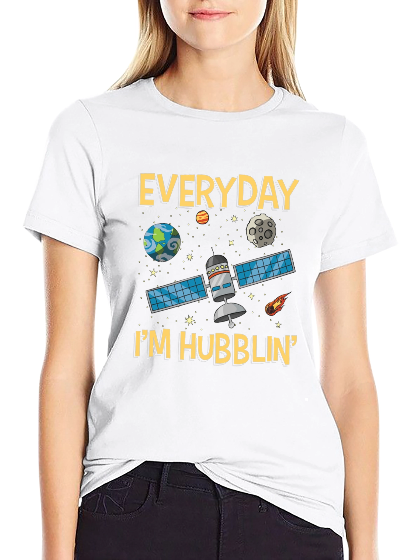 Everyday Im Hubblin Graphic T-Shirt