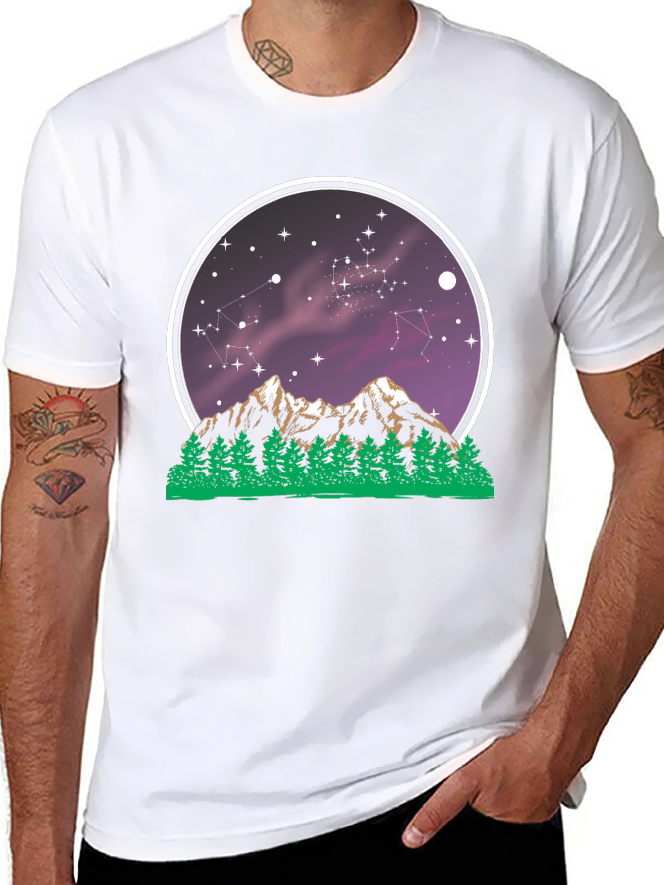 Constellation Mountain Graphic Tee