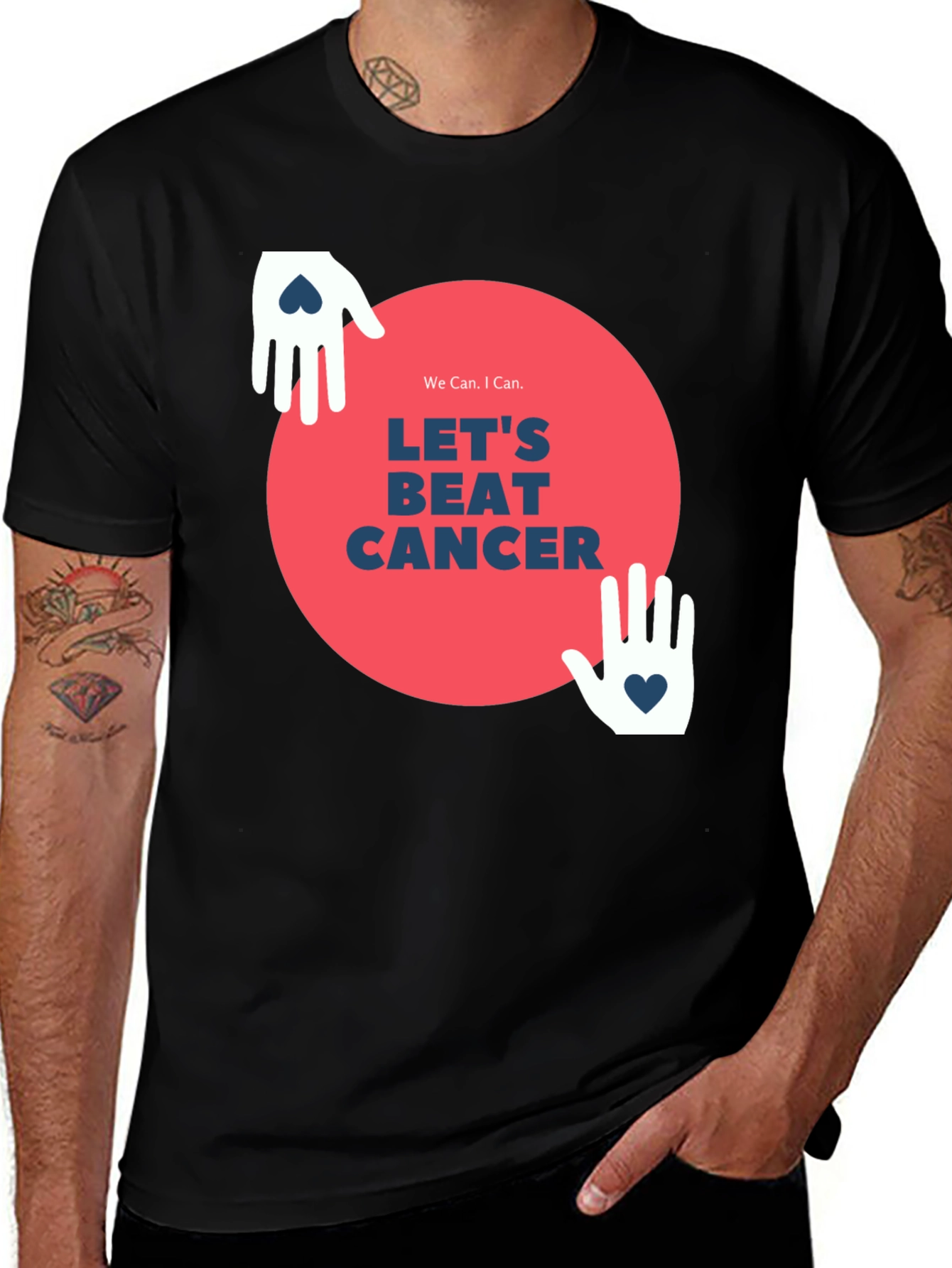 Lets Beat Cancer Graphic Tee