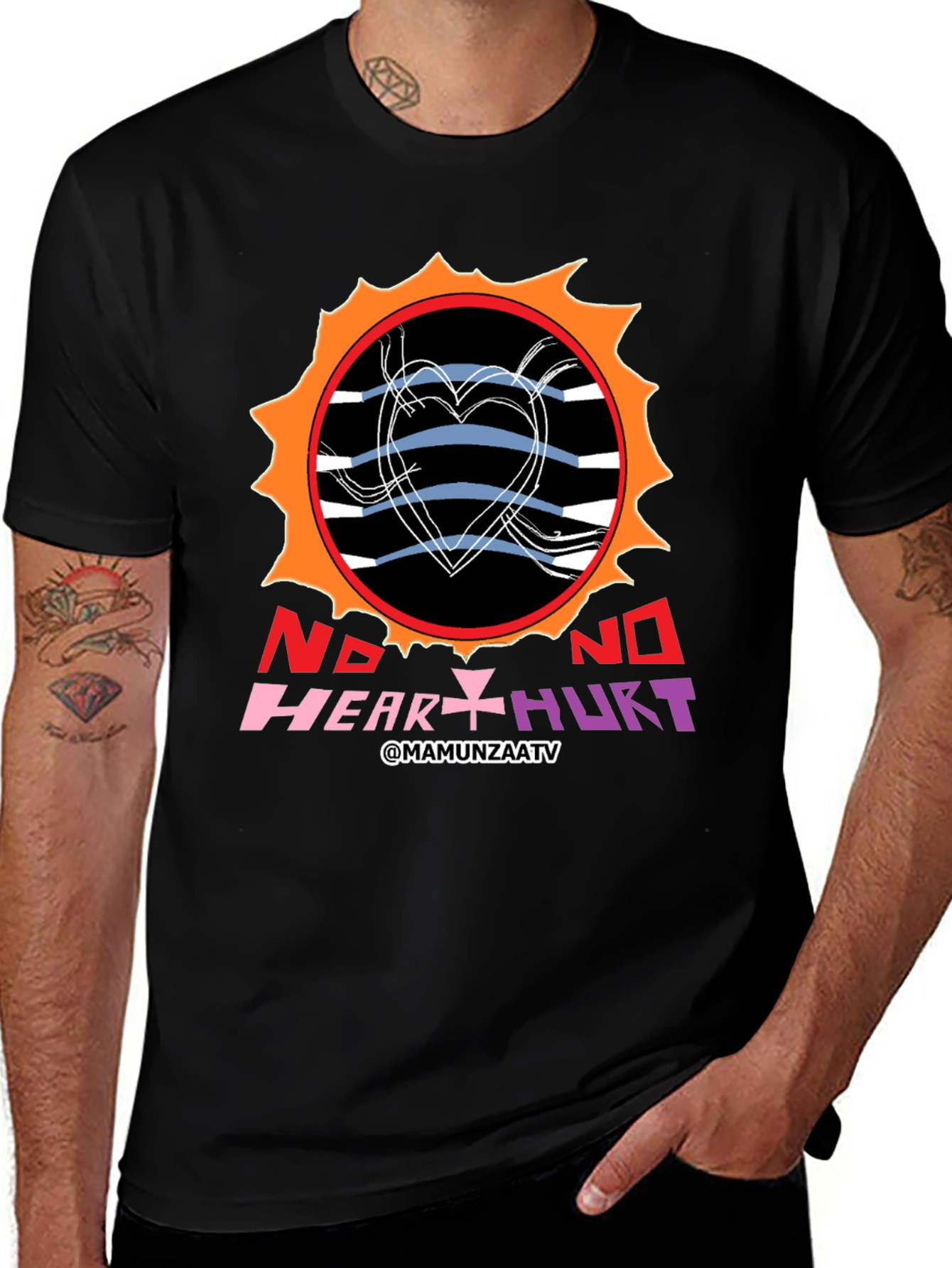 No Heart Hurt Graphic T-Shirt