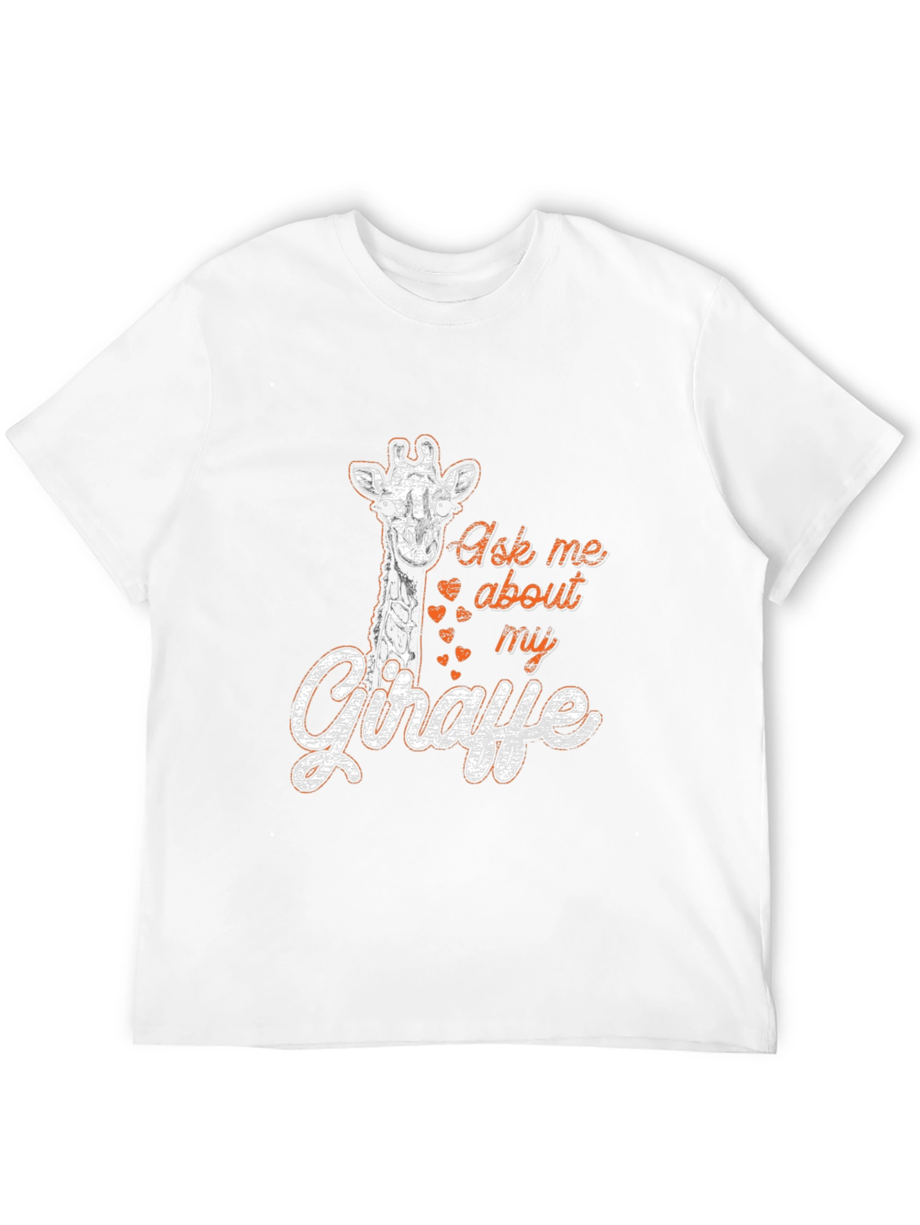 Ask Me About My Giraffe Graphic Tee - Black