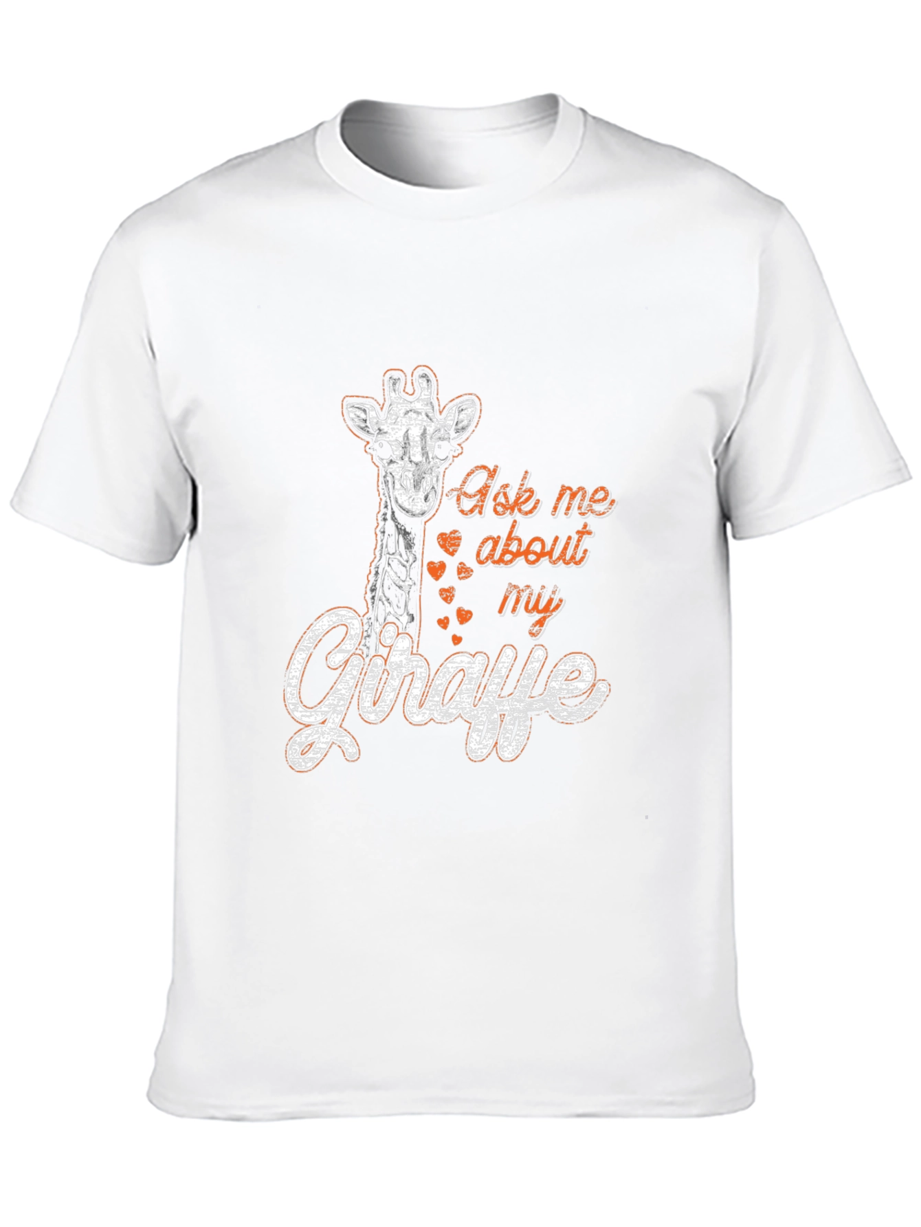 Ask Me About My Giraffe Graphic Tee - Black
