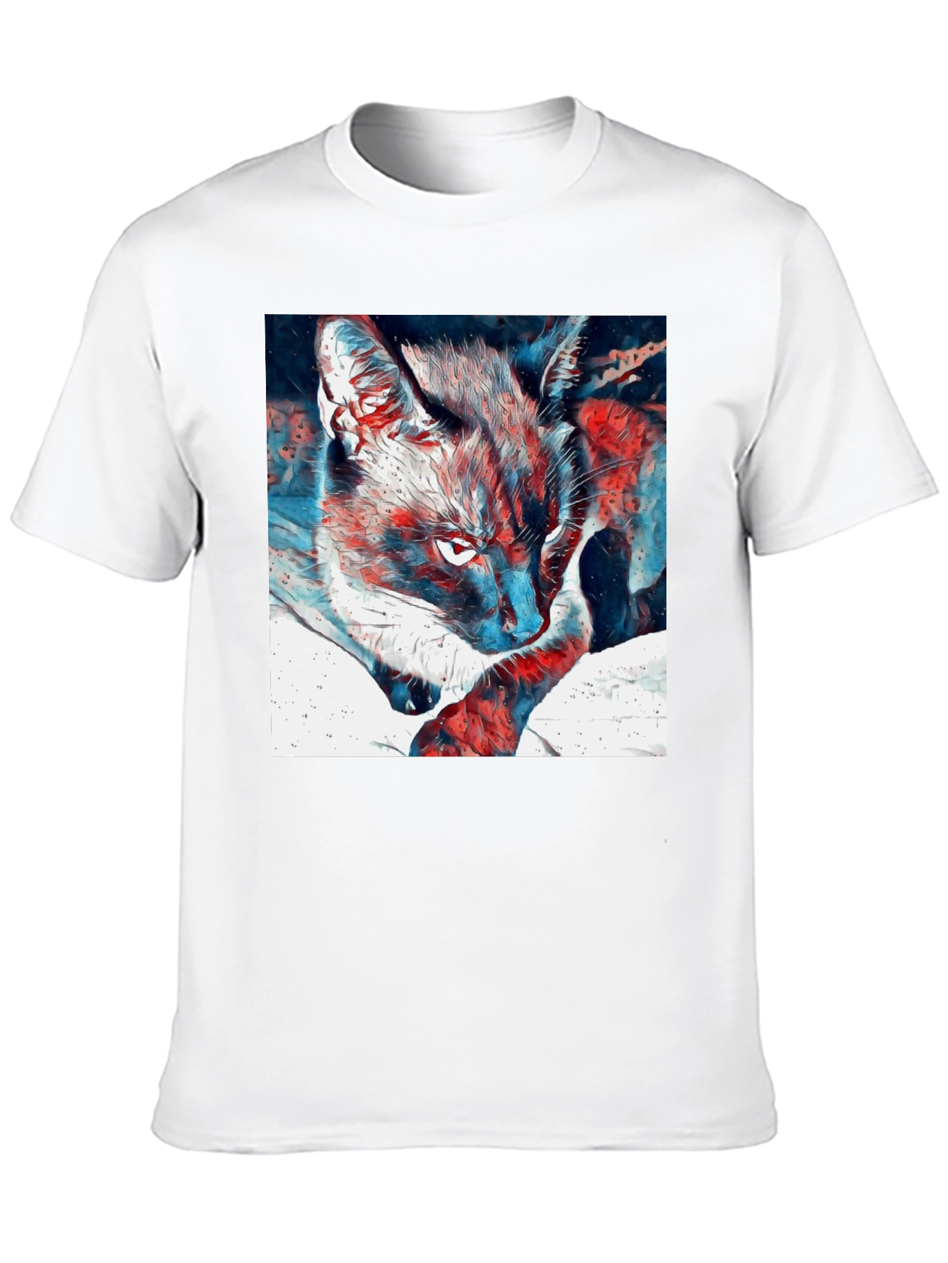 Cat Graphic T-Shirt - Cool Animal Tee