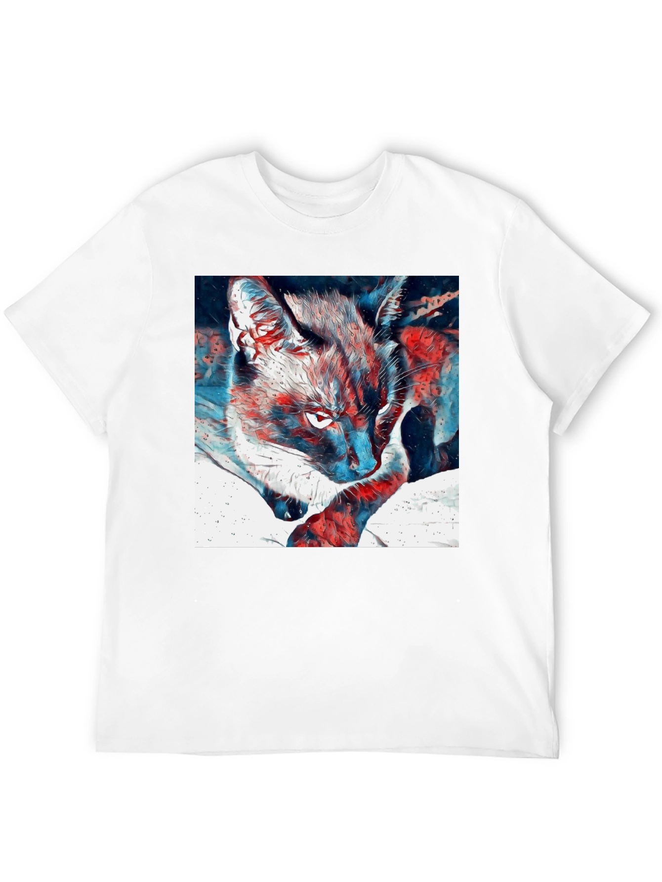 Cat Graphic T-Shirt - Cool Animal Tee