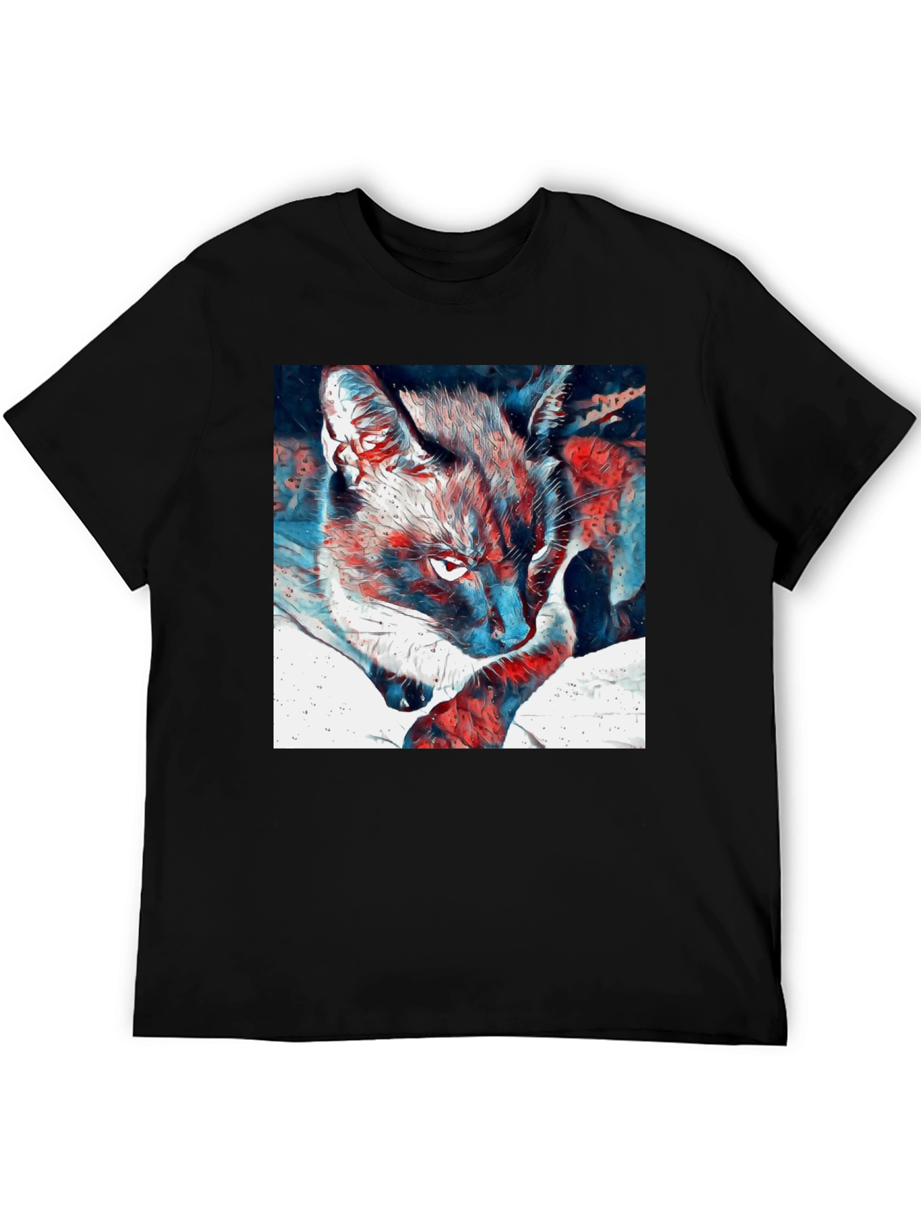 Cat Graphic T-Shirt - Cool Animal Tee