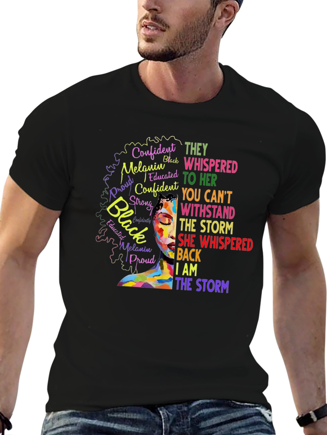 Empowered Black Woman T-Shirt: I Am The Storm
