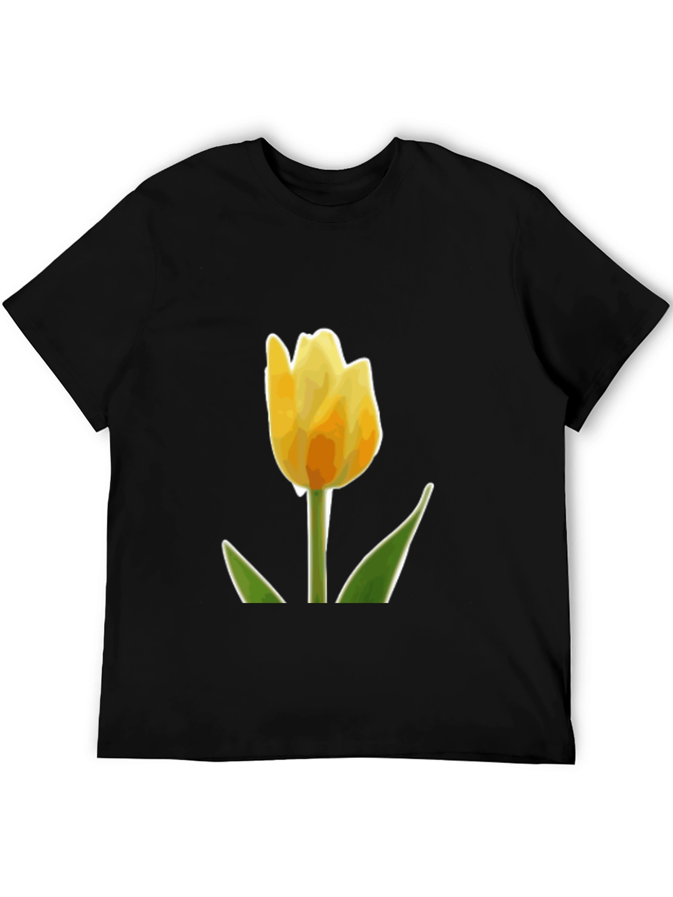 Yellow Tulip Graphic T-Shirt | Menswear