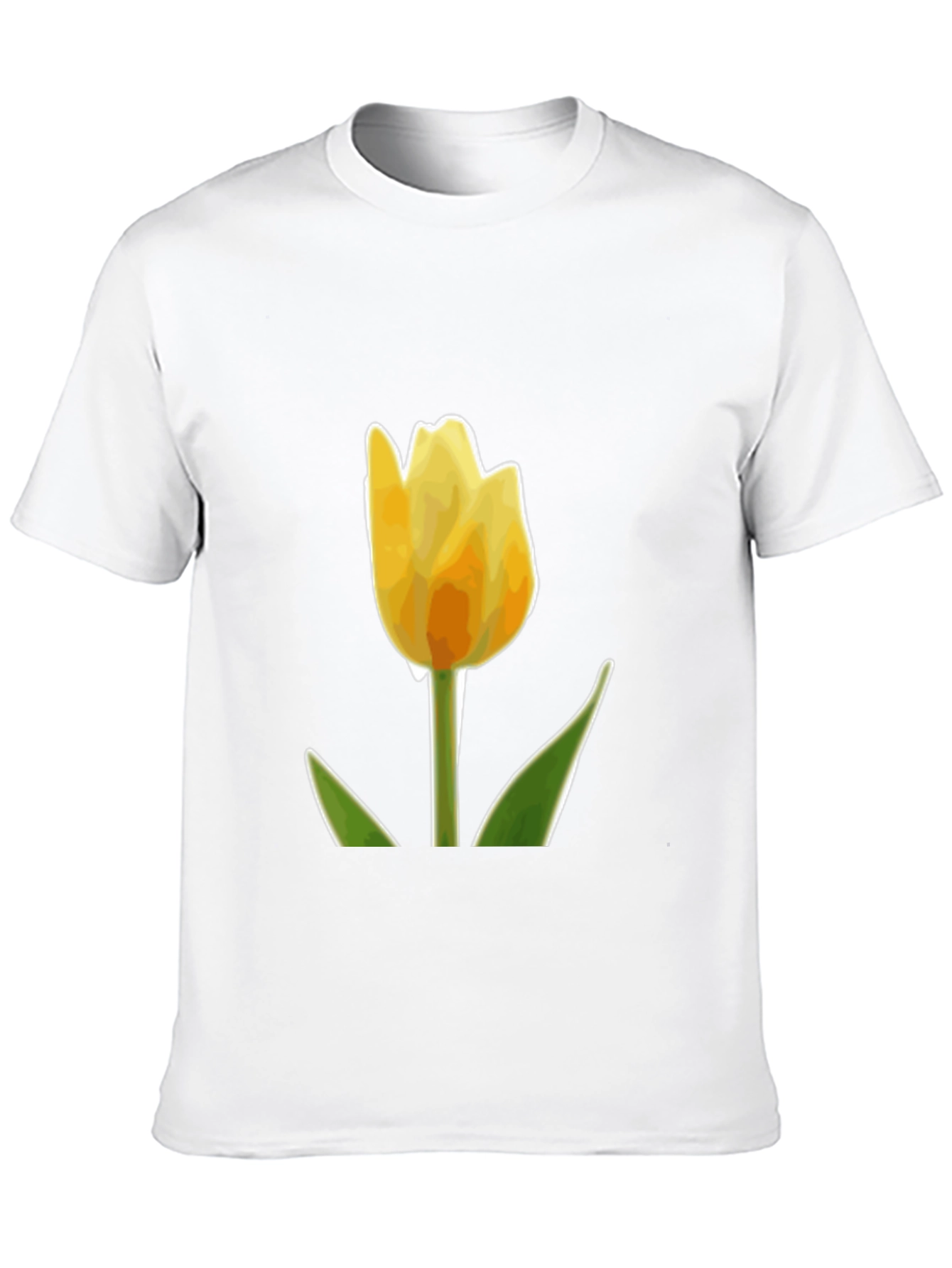 Yellow Tulip Graphic T-Shirt | Menswear