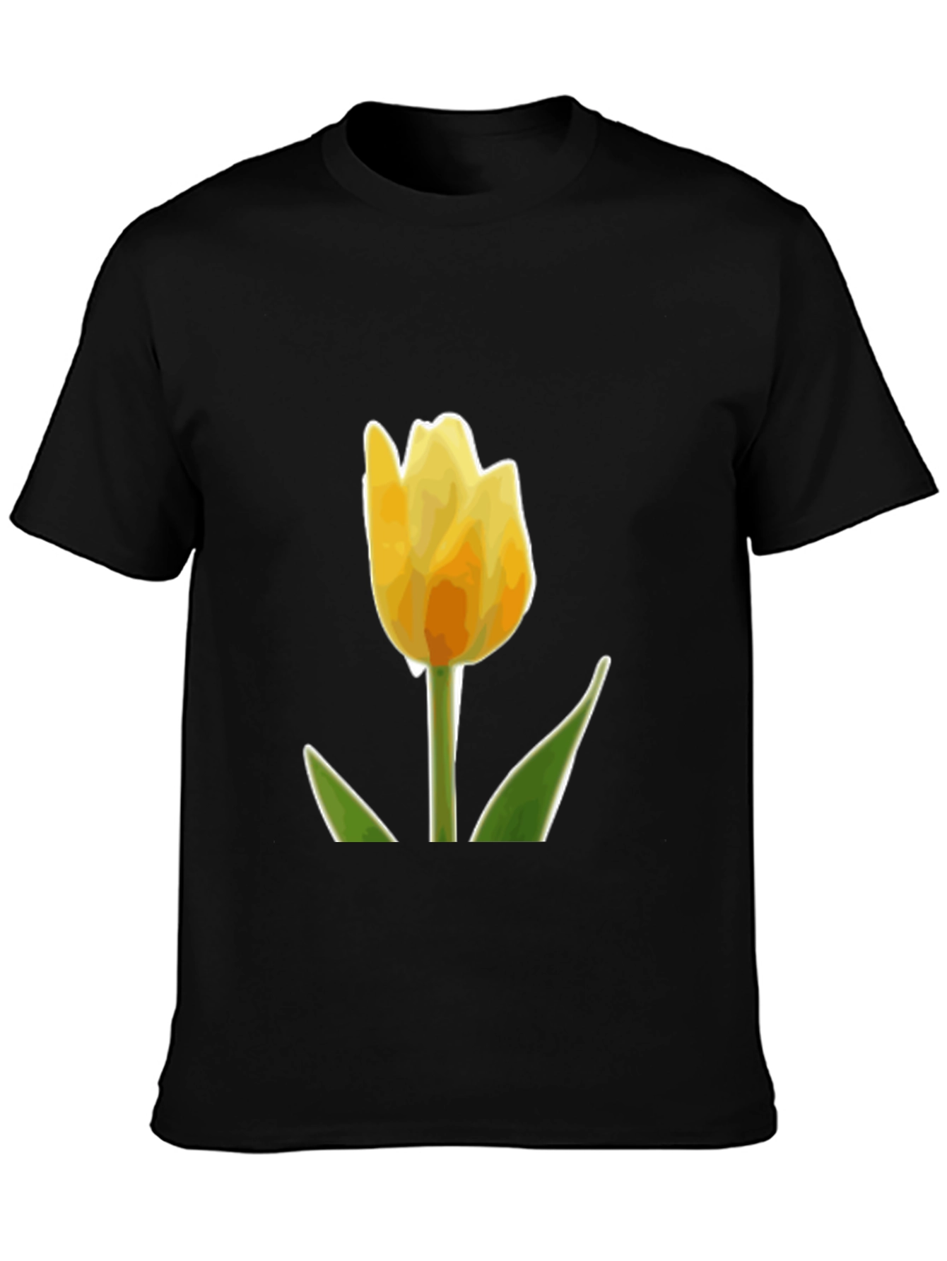 Yellow Tulip Graphic T-Shirt | Menswear