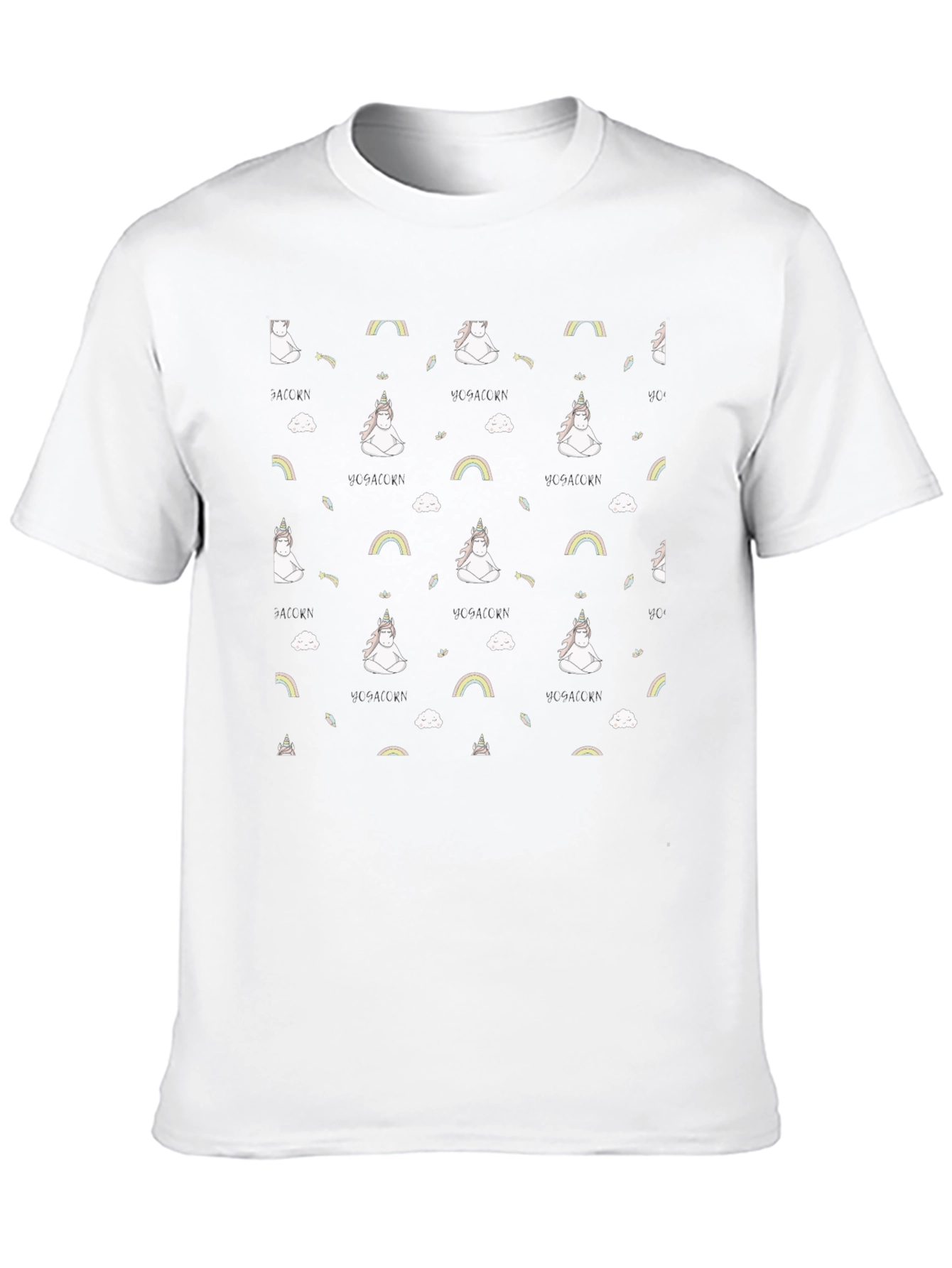 Yoga Unicorn Black T-Shirt