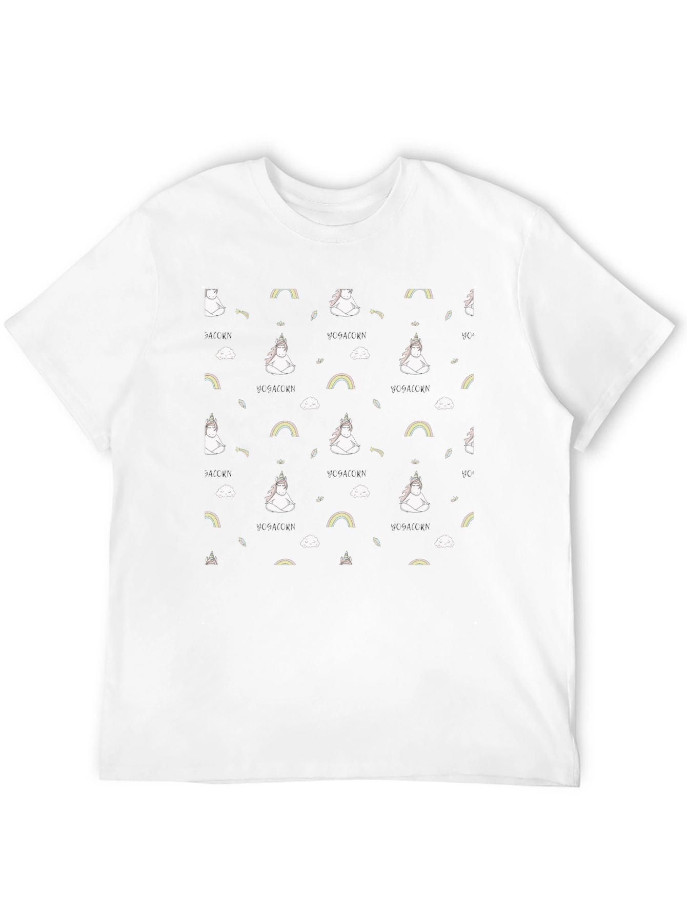 Yoga Unicorn Black T-Shirt