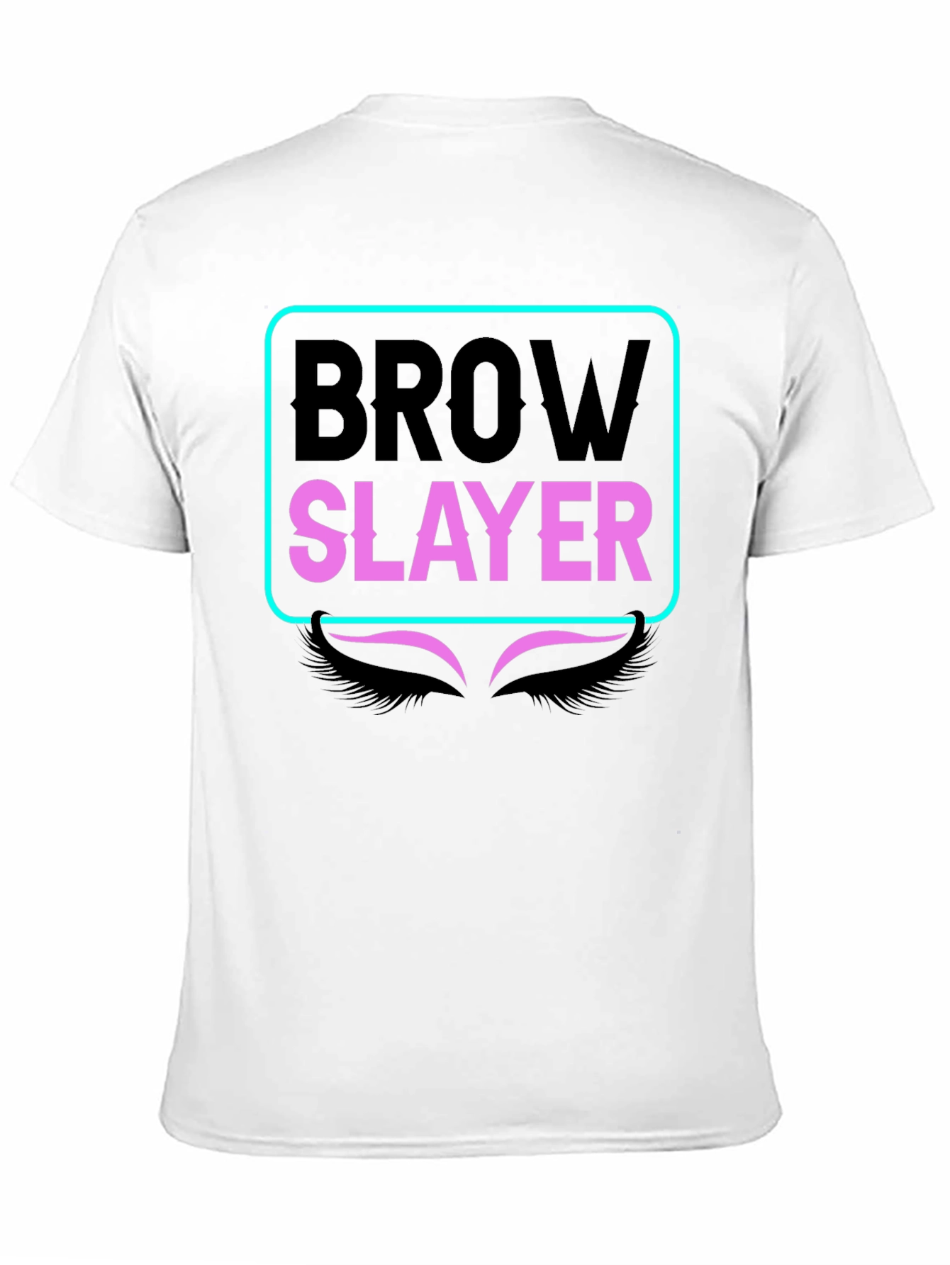 Brow Slayer Graphic Tee - Stylish Eyebrow Design