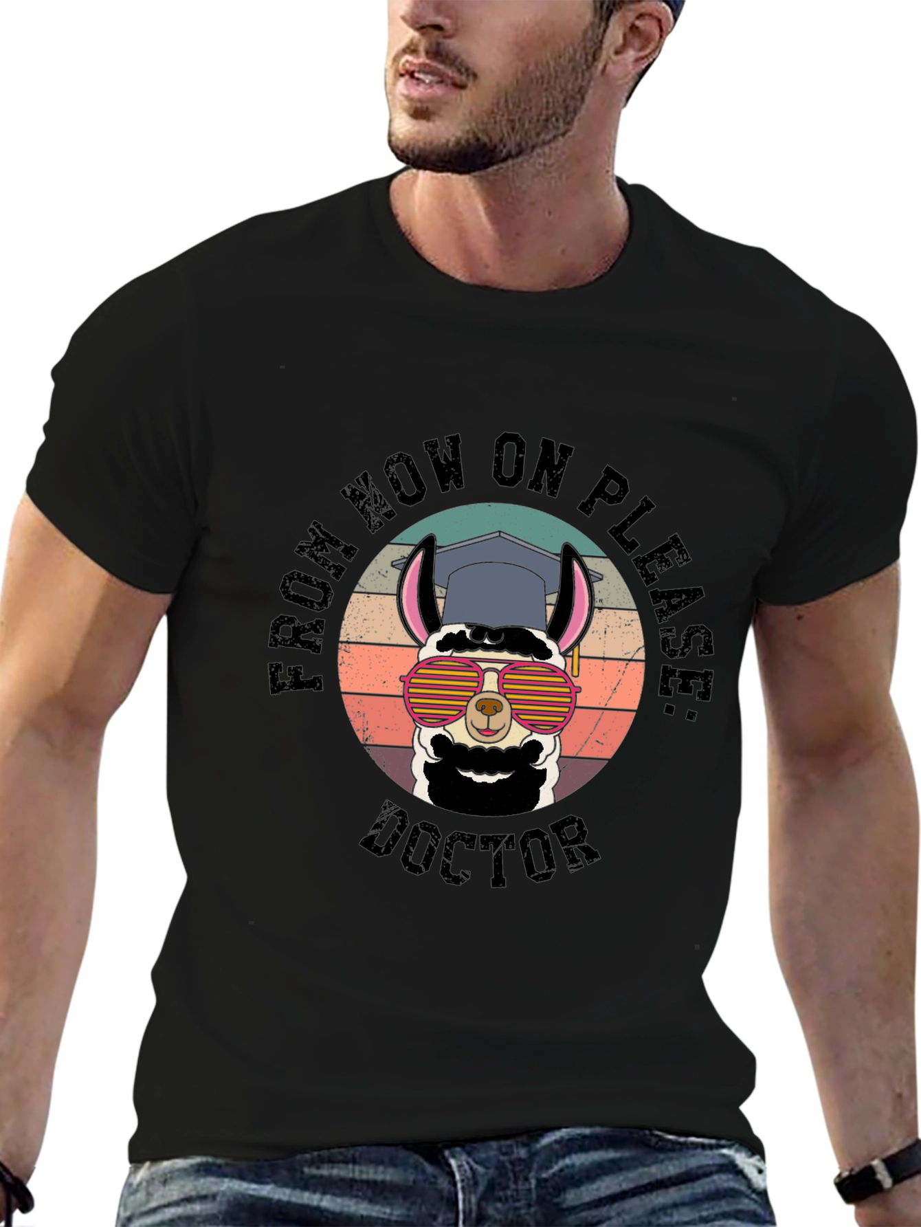 Doctor Llama Grad T-Shirt - Funny Graduation Gift