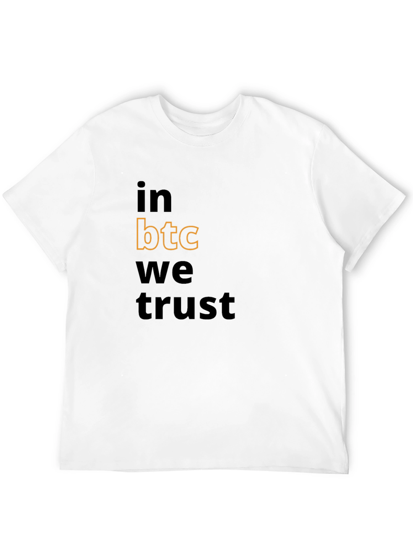 In BTC We Trust Black Graphic Tee