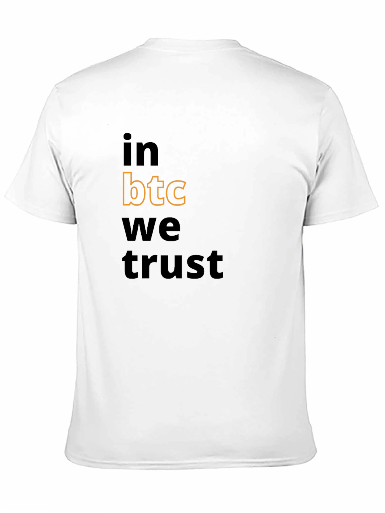 In BTC We Trust Black Graphic Tee