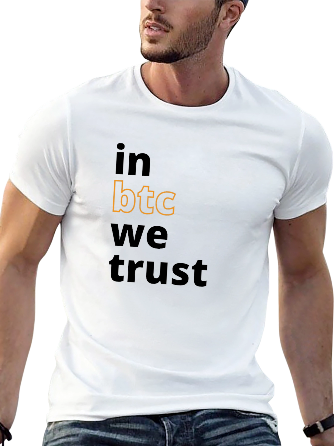 In BTC We Trust Black Graphic Tee