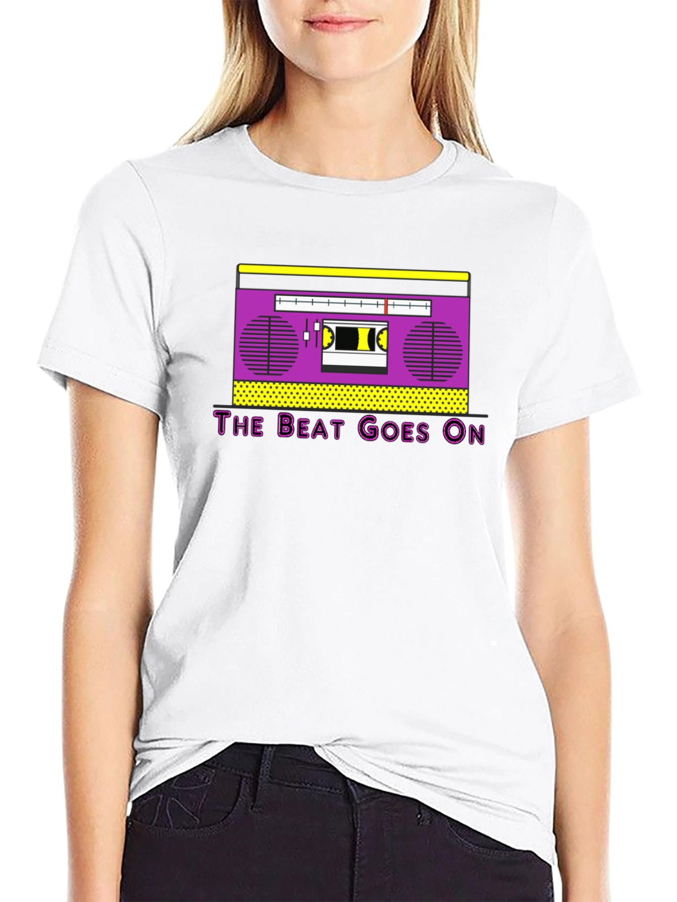 Retro Boombox T-Shirt - The Beat Goes On