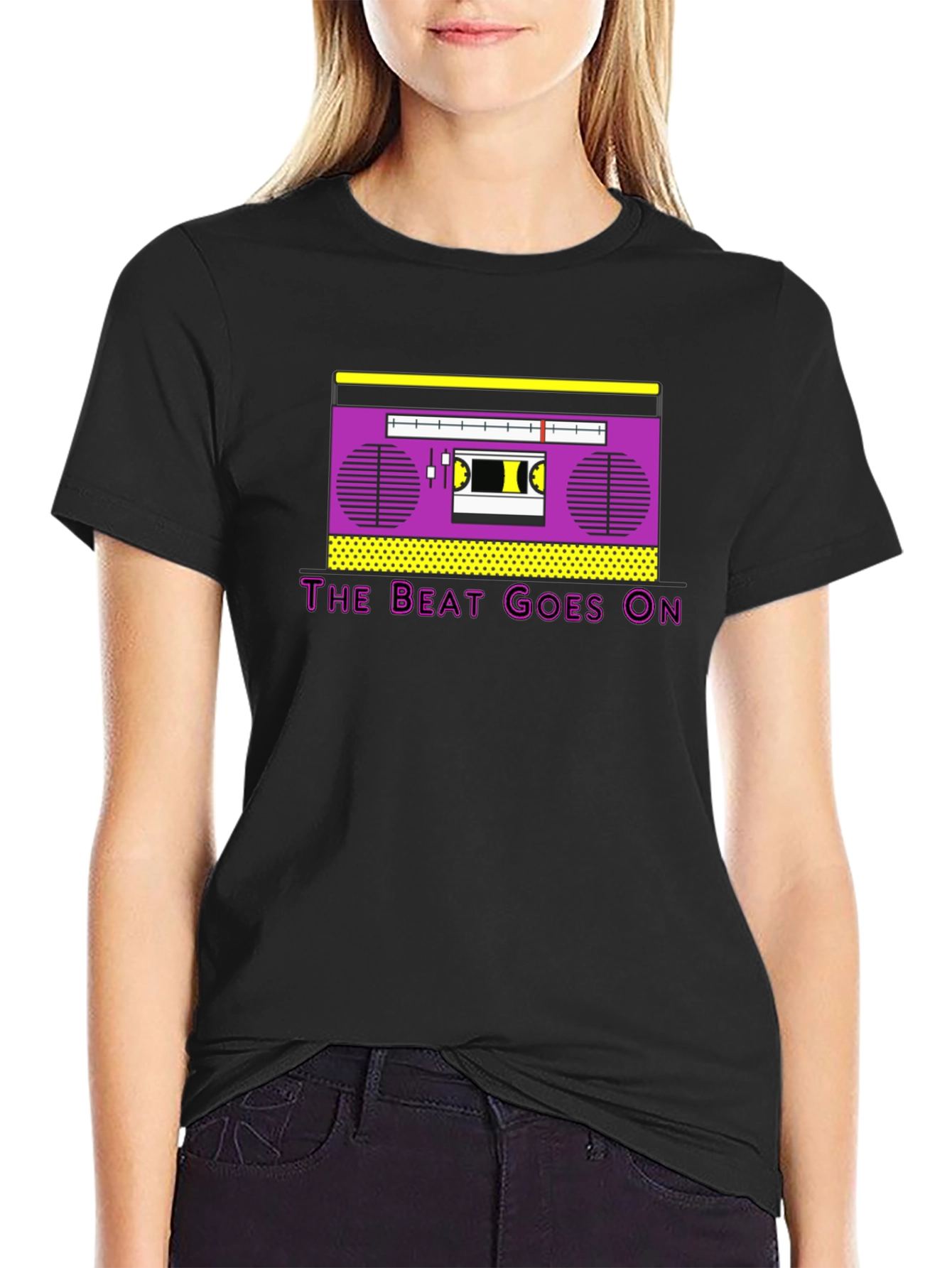 Retro Boombox T-Shirt - The Beat Goes On