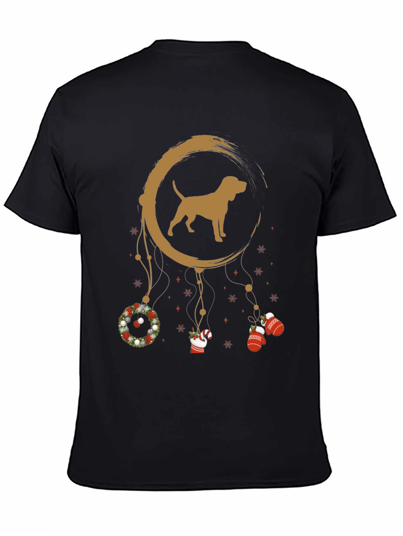 Dog Dreamcatcher Christmas T-Shirt – Festive Dog Lover Tee