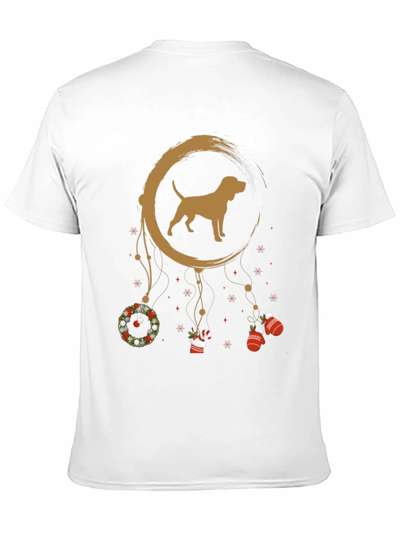 Dog Dreamcatcher Christmas T-Shirt – Festive Dog Lover Tee