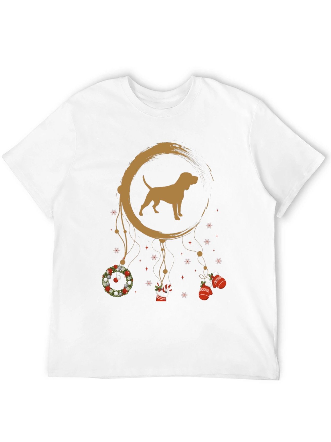 Dog Dreamcatcher Christmas T-Shirt – Festive Dog Lover Tee