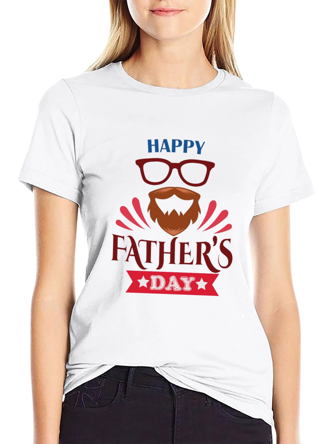 Happy Fathers Day T-Shirt - Black Tee
