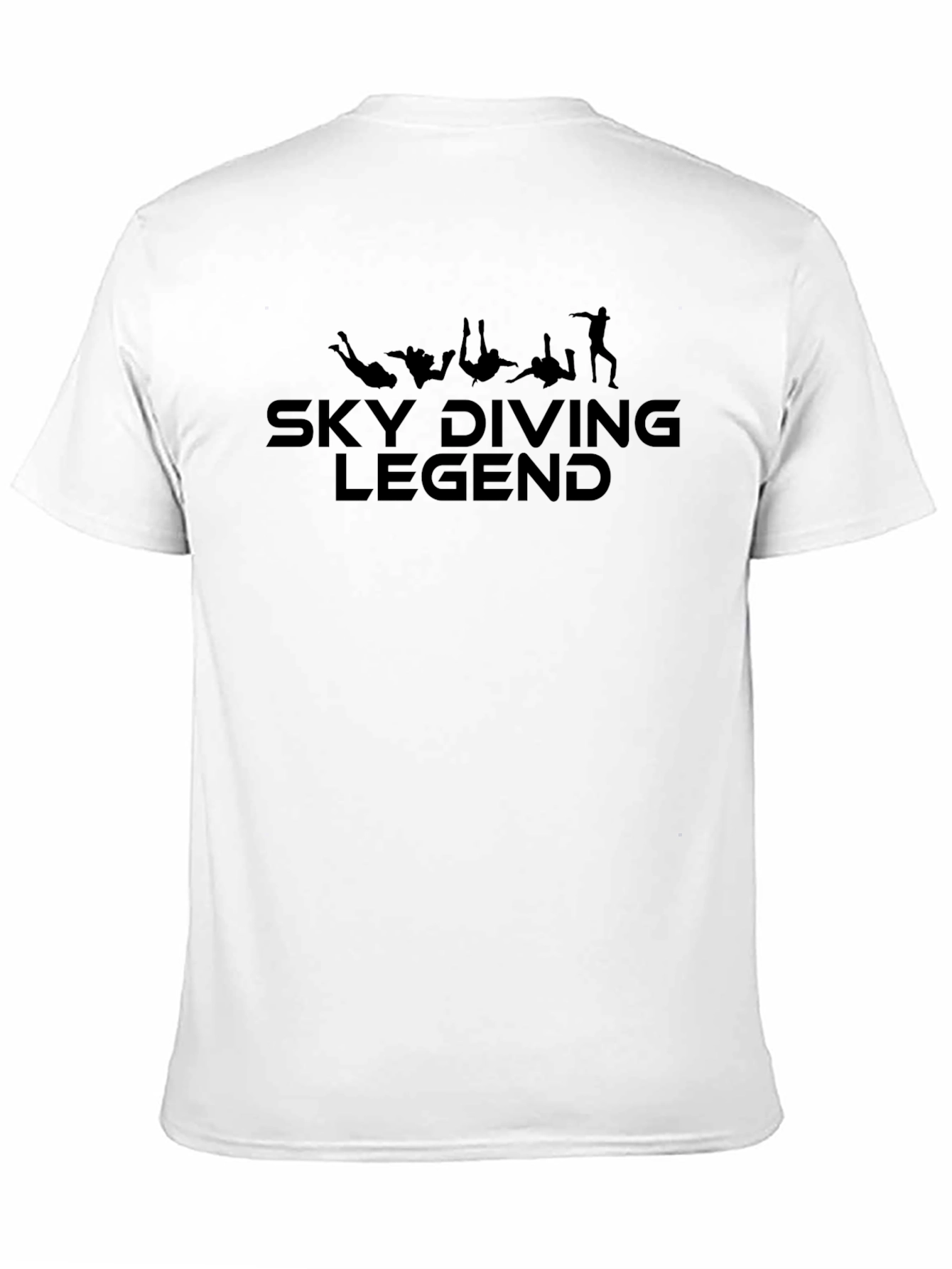 Skydiving Legend Black Graphic T-Shirt