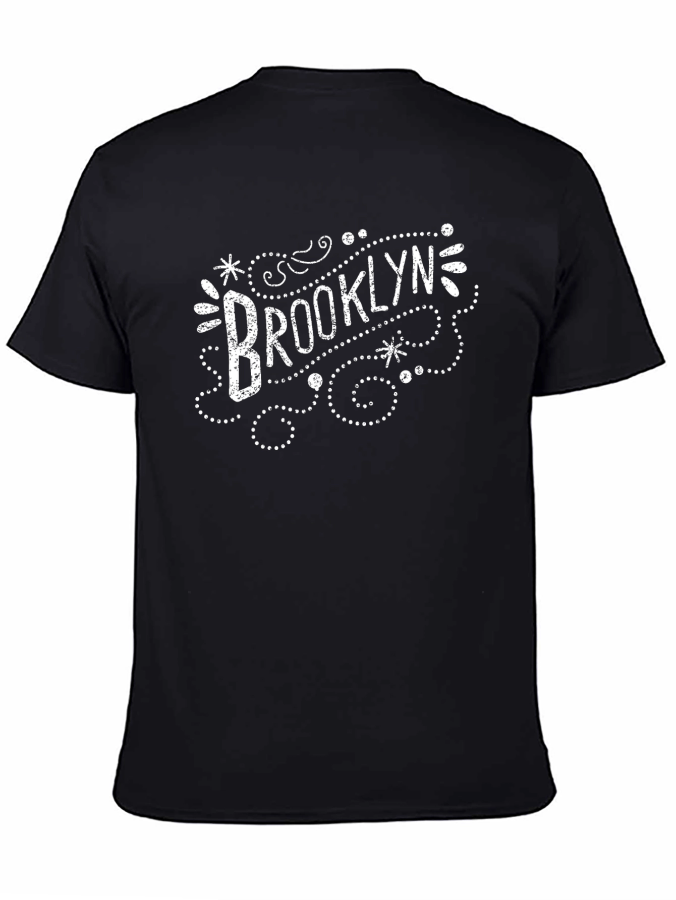 Brooklyn Graphic T-Shirt - Mens Black Crew Neck Tee
