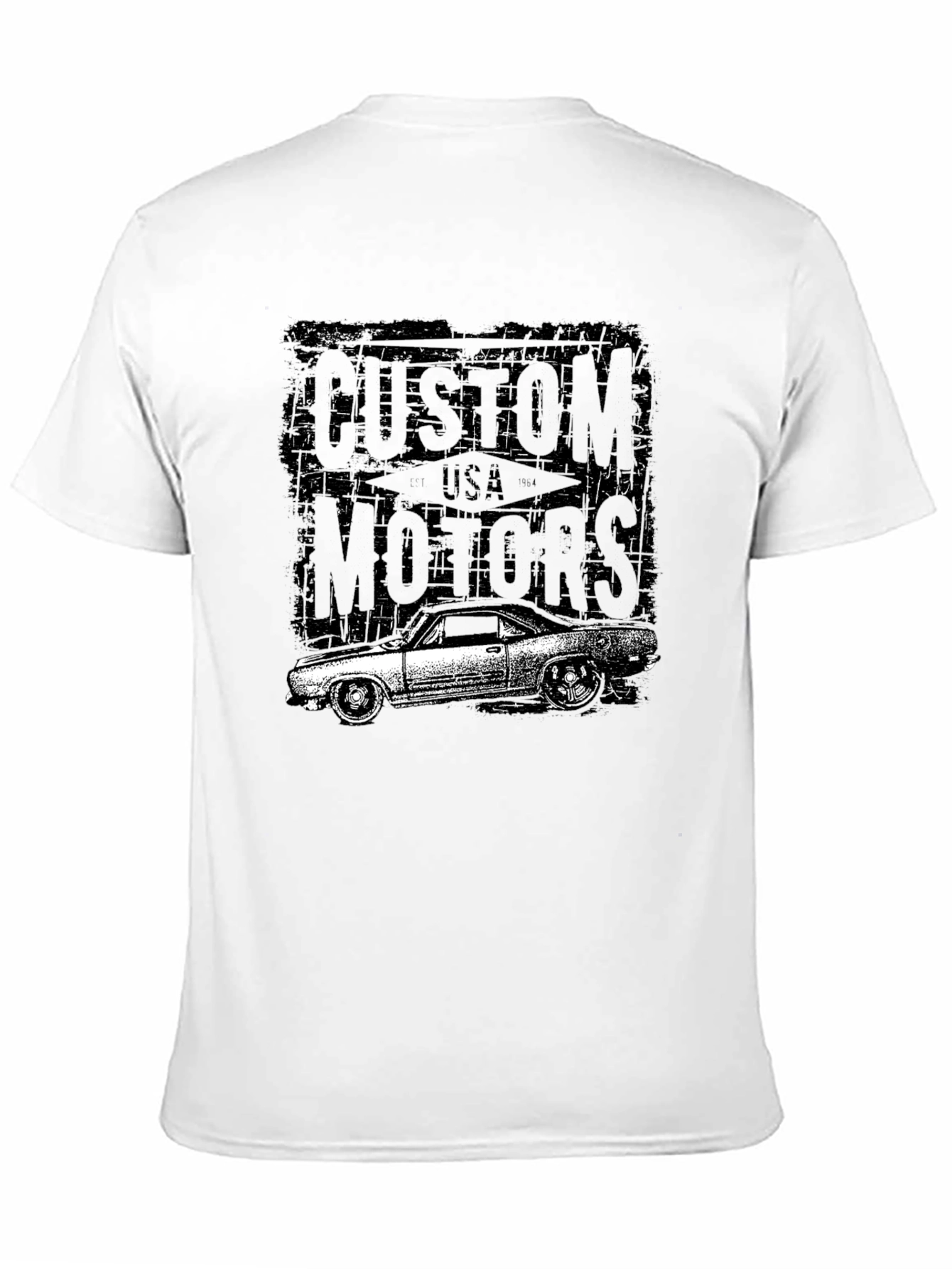 Custom Motors Black Graphic T-Shirt