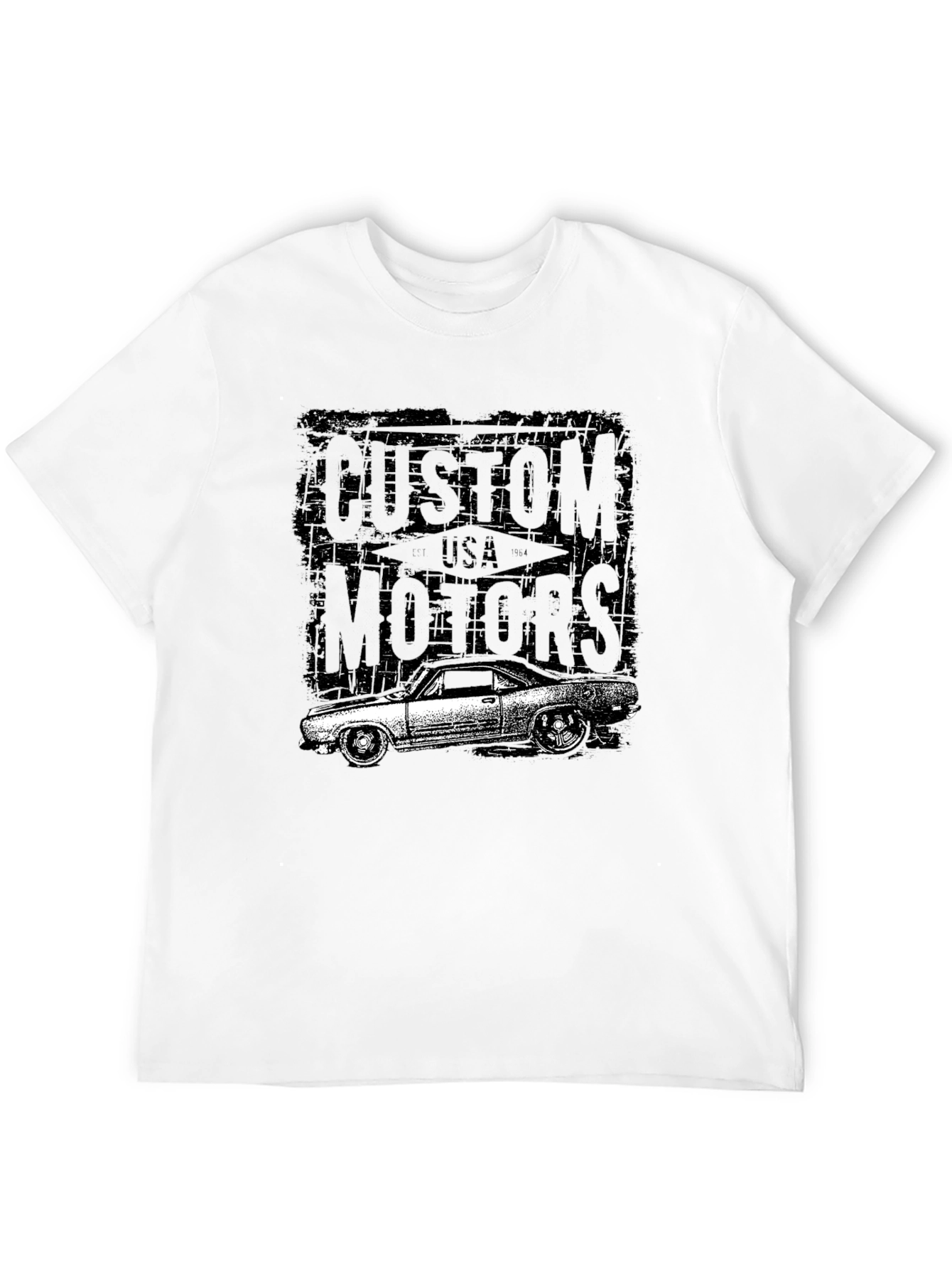 Custom Motors Black Graphic T-Shirt