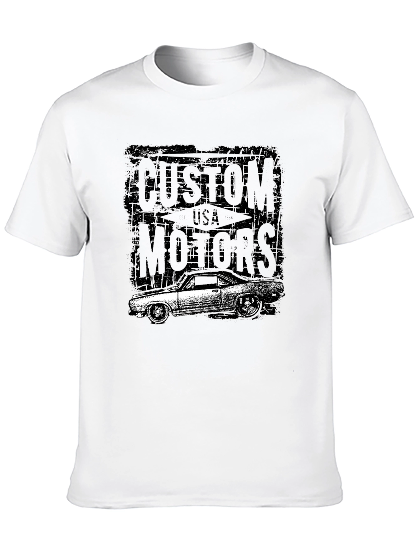 Custom Motors Black Graphic T-Shirt