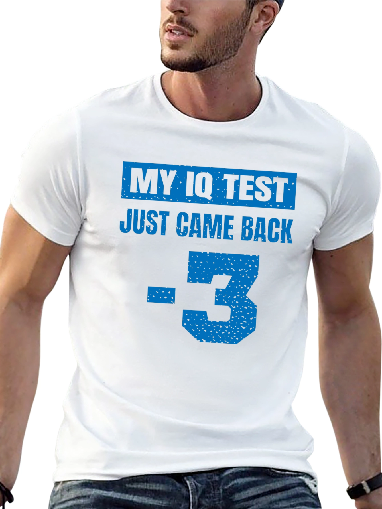 Funny IQ Test Result Graphic T-Shirt
