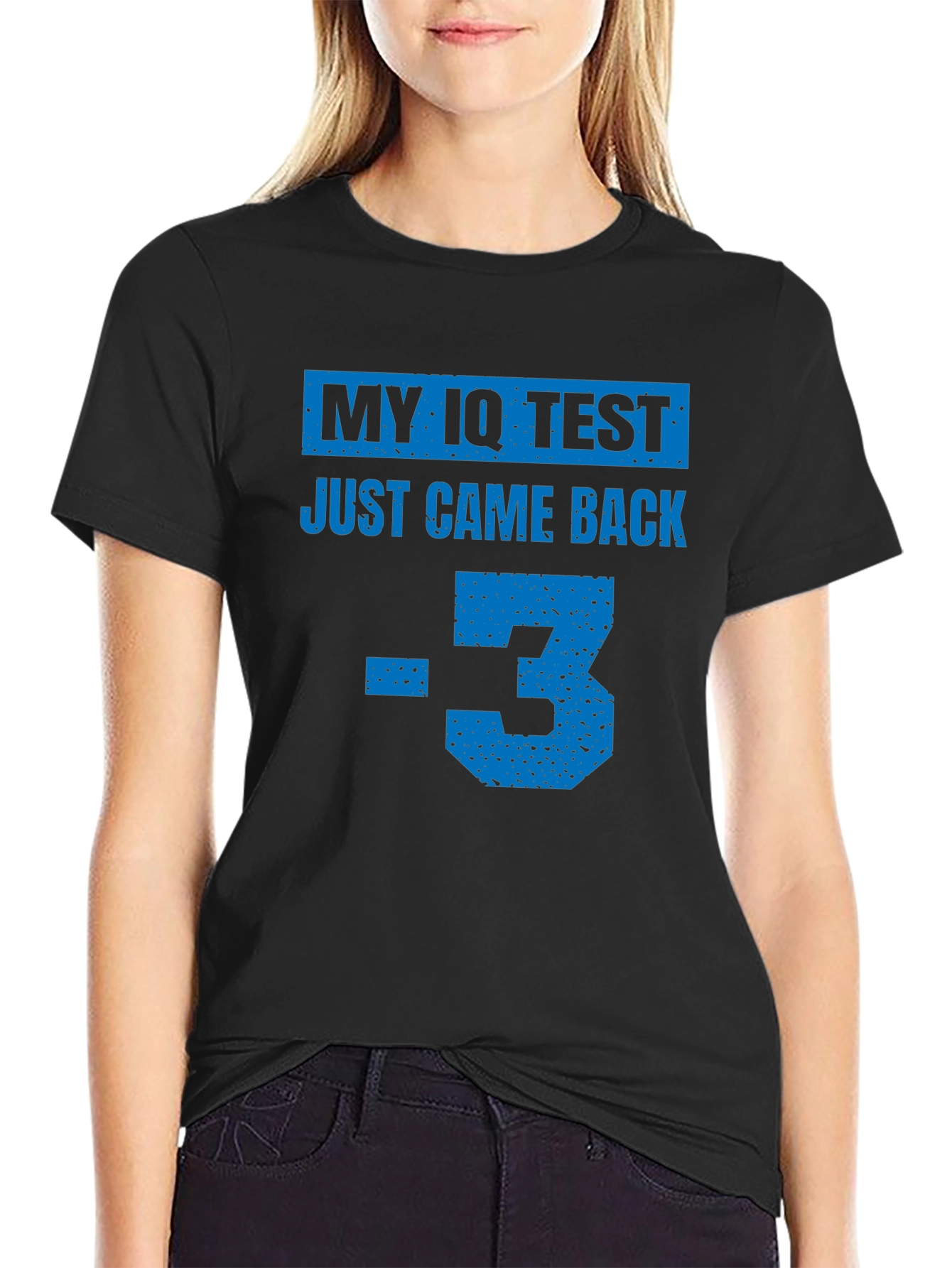 Funny IQ Test Result Graphic T-Shirt