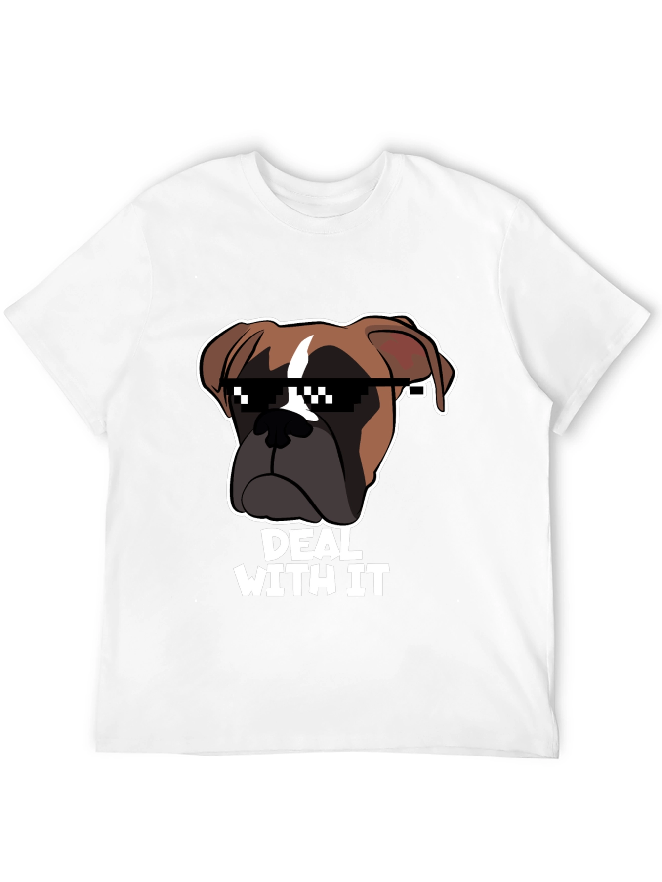 Deal With It Dog T-Shirt | Funny Dog Meme Tee | Cool Dog Graphic Shirt | Dog Lover Gift | Free Shipping $50+