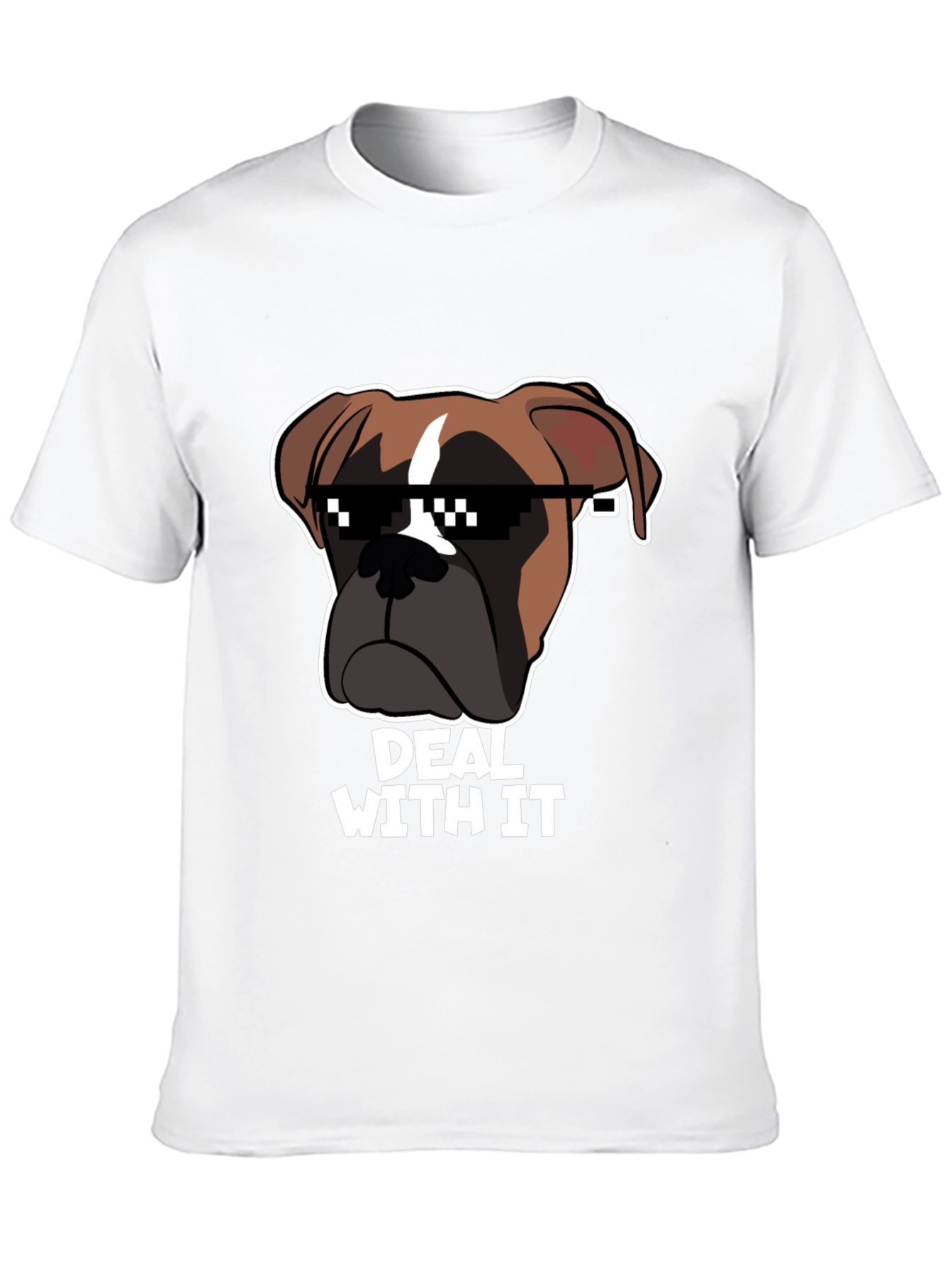 Deal With It Dog T-Shirt | Funny Dog Meme Tee | Cool Dog Graphic Shirt | Dog Lover Gift | Free Shipping $50+