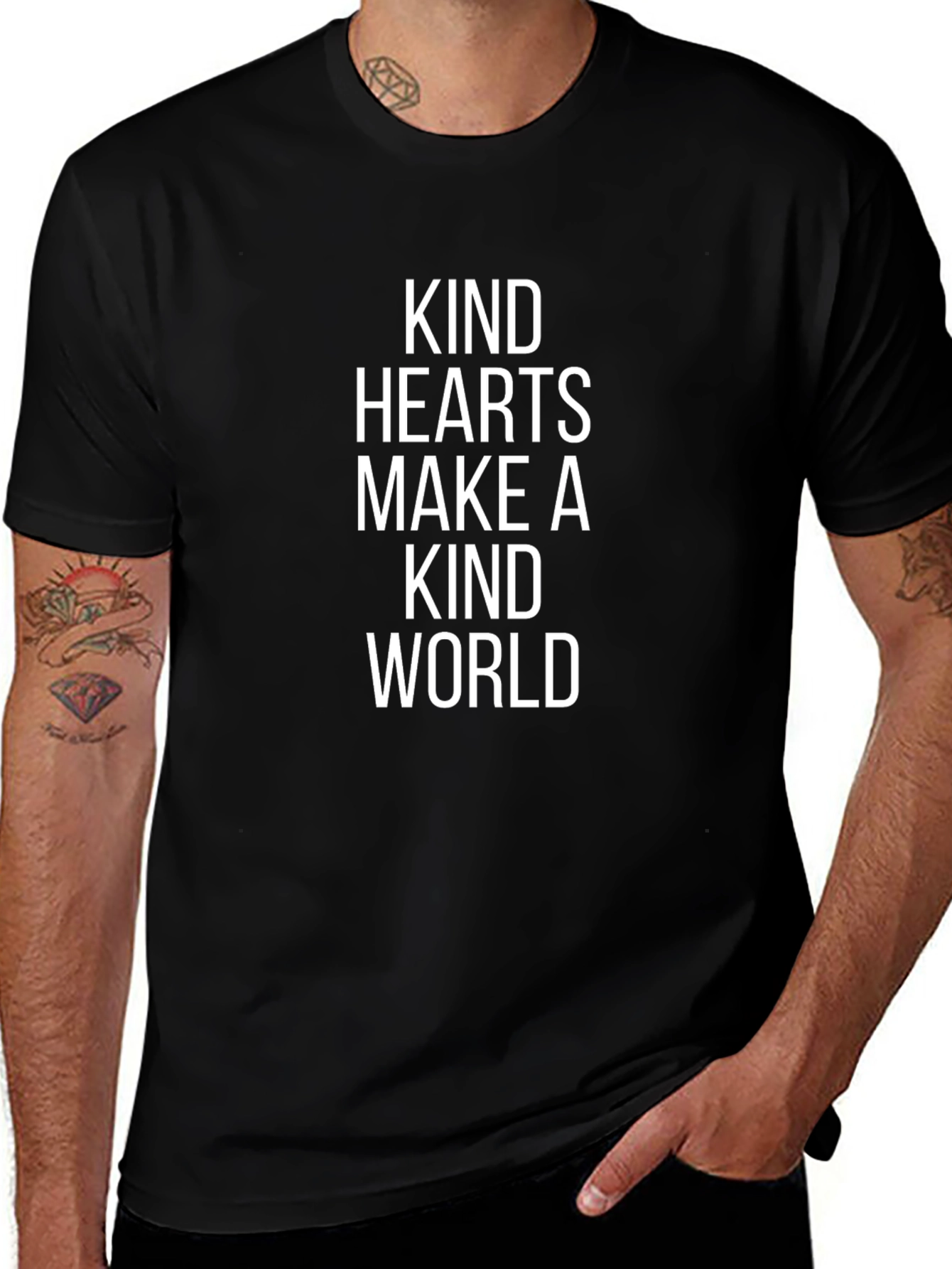Kind Hearts Make a Kind World Graphic Tee