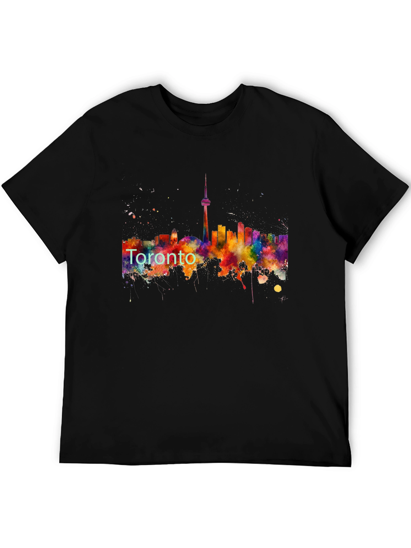 Toronto Skyline Black T-Shirt