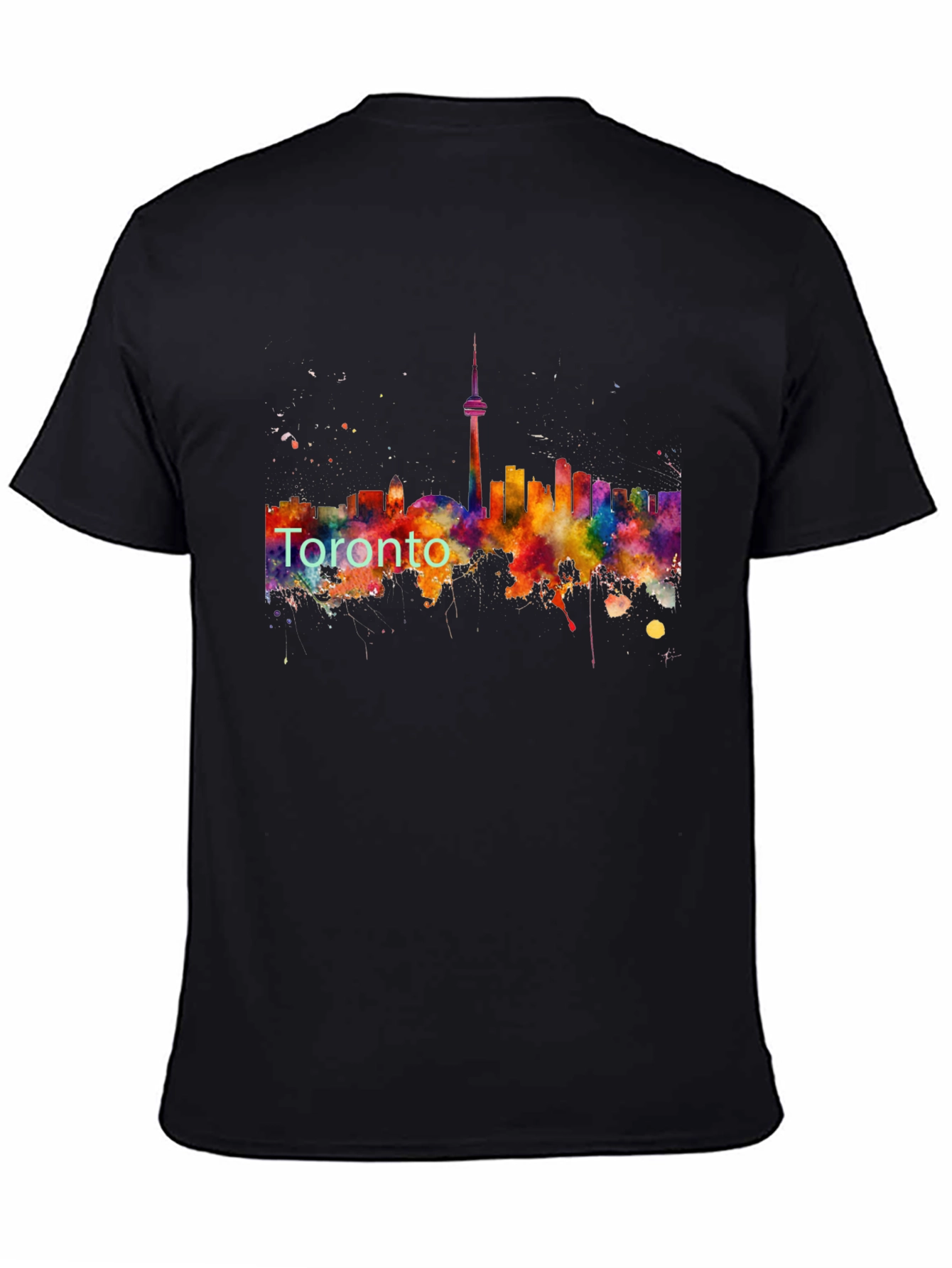 Toronto Skyline Black T-Shirt