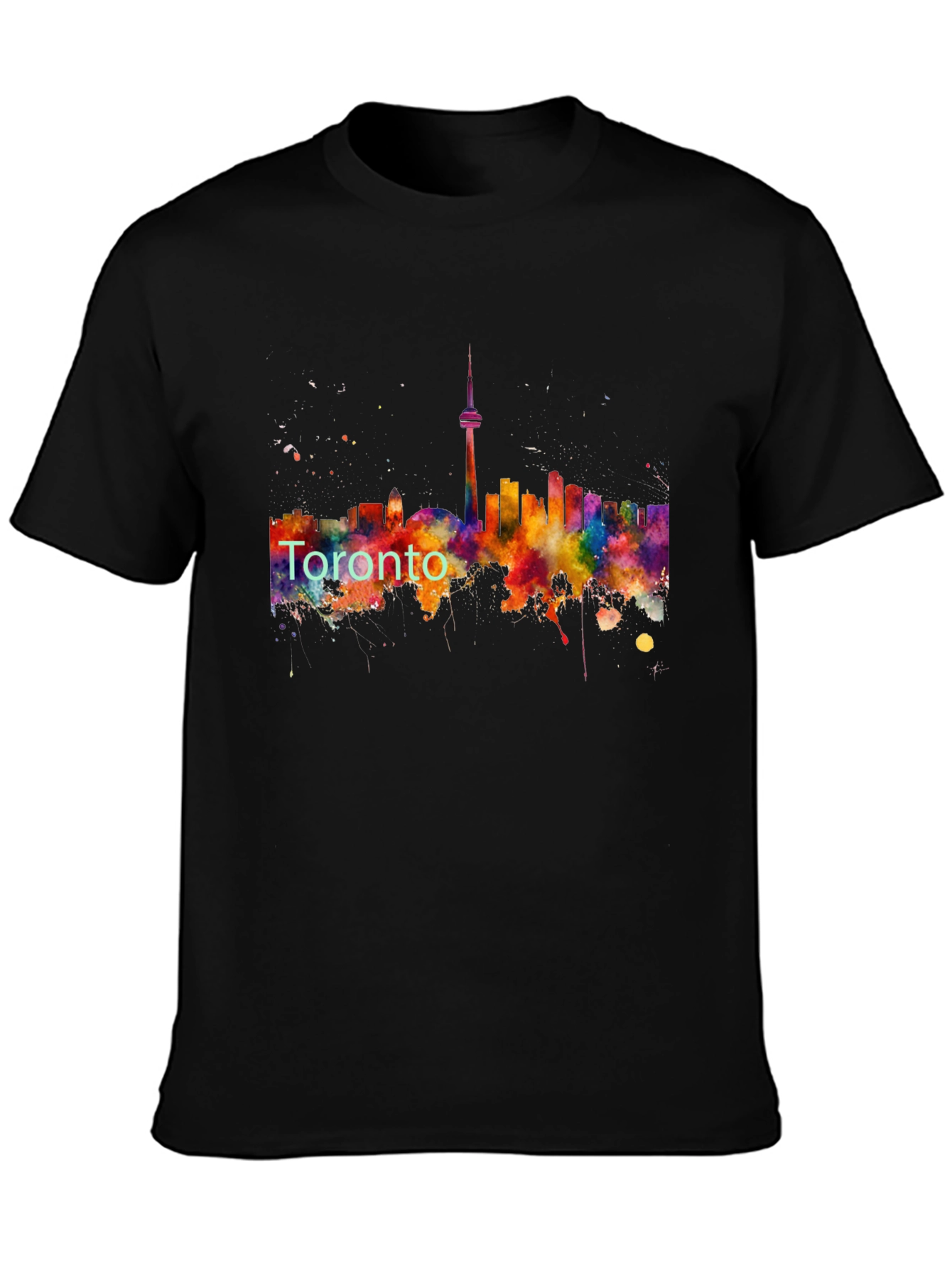 Toronto Skyline Black T-Shirt