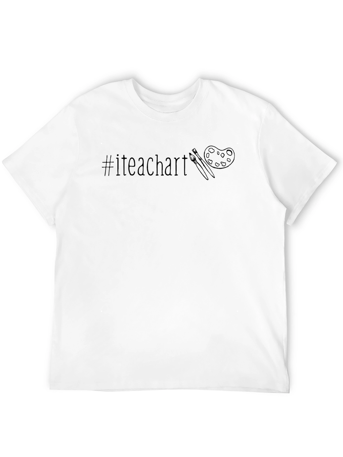 #iteachart Black Graphic Tee - Art Teacher Apparel