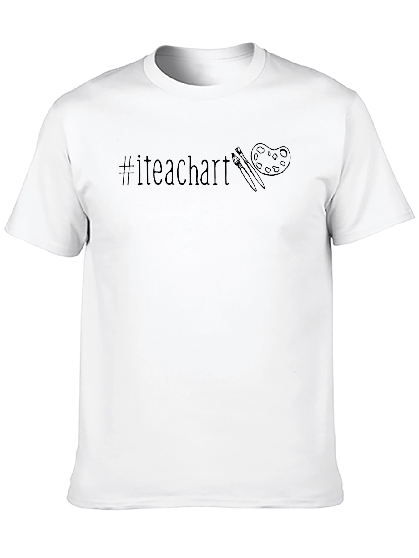 #iteachart Black Graphic Tee - Art Teacher Apparel
